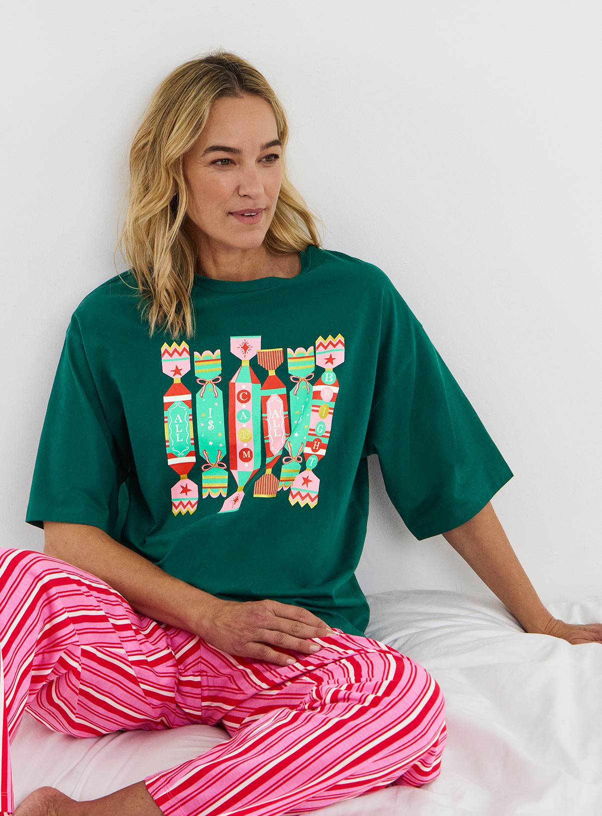 SIMPLY BE Christmas Cracker Pyjama Set 20-22 - Image 4