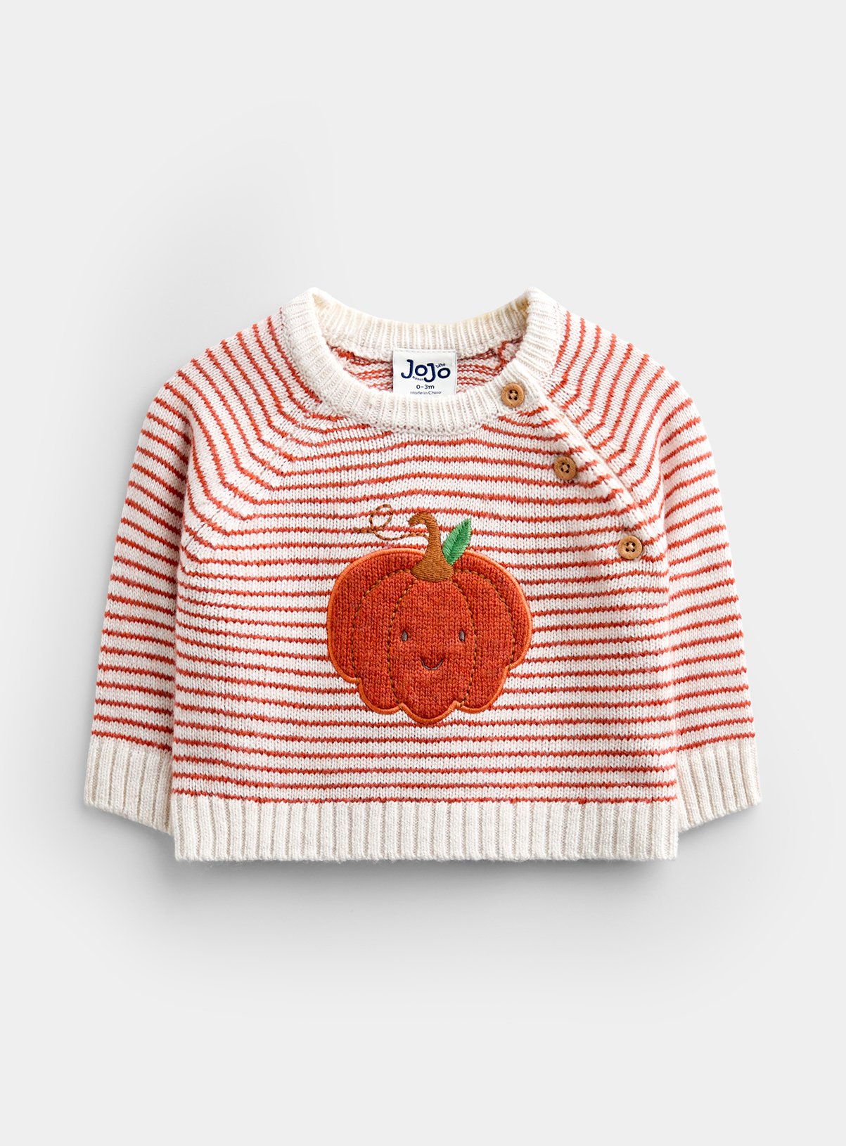 JOJO MAMAN BÉBÉ Little Pumpkin Knitted Set Rust 6-12 months - Image 3 thumbnail