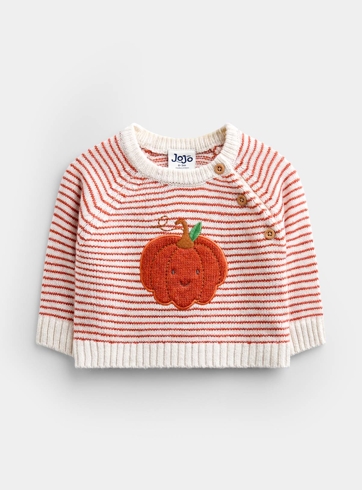 JOJO MAMAN BÉBÉ Little Pumpkin Knitted Set Rust 6-12 months - Image 3