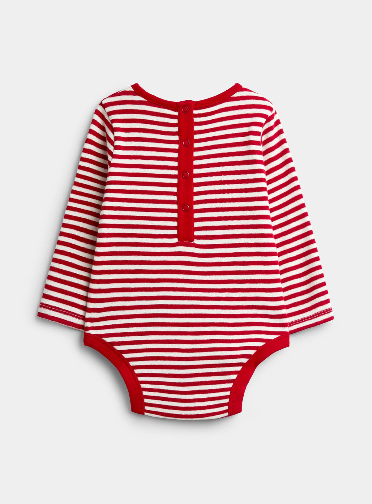 JOJO MAMAN BÉBÉ Christmas Embroidered Dungaree Set Navy Blue 6-12 months - Image 6