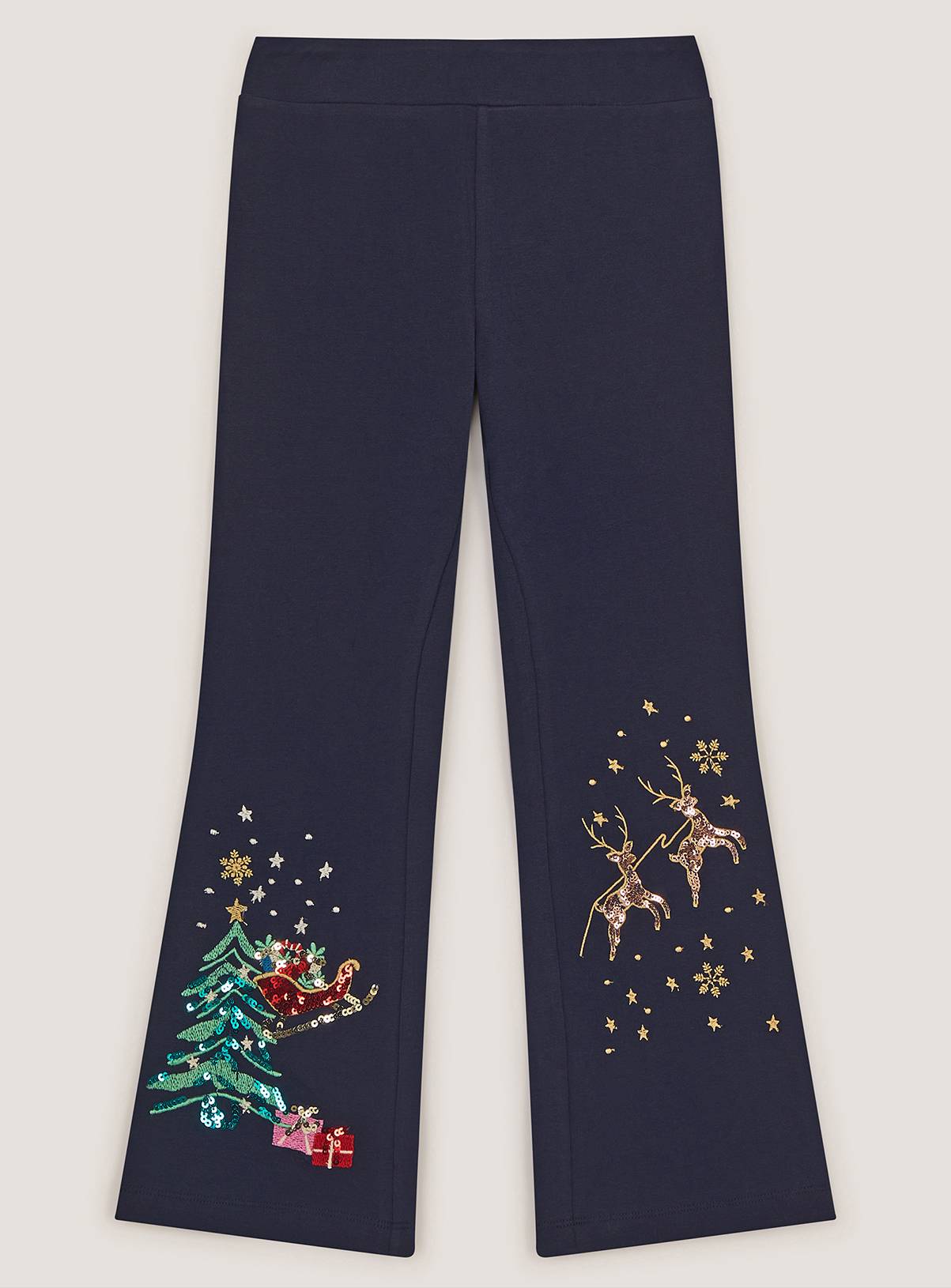 MONSOON Christmas Kick Flare Leggings 9-10 years - Image 2