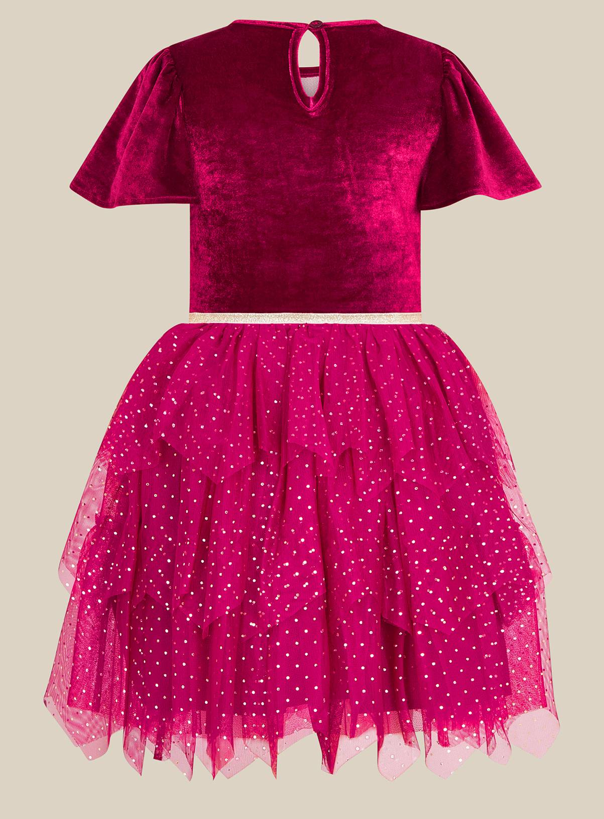 MONSOON Christmas Reindeer Disco Dress 3-4 Years - Image 2