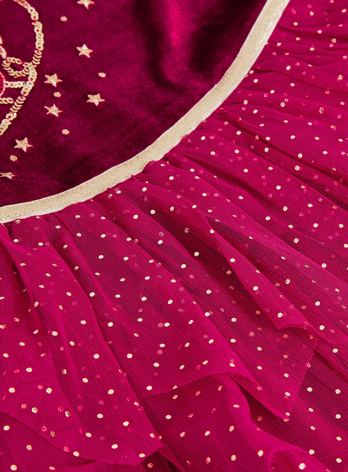 MONSOON Christmas Reindeer Disco Dress 3-4 Years - Image 3 thumbnail
