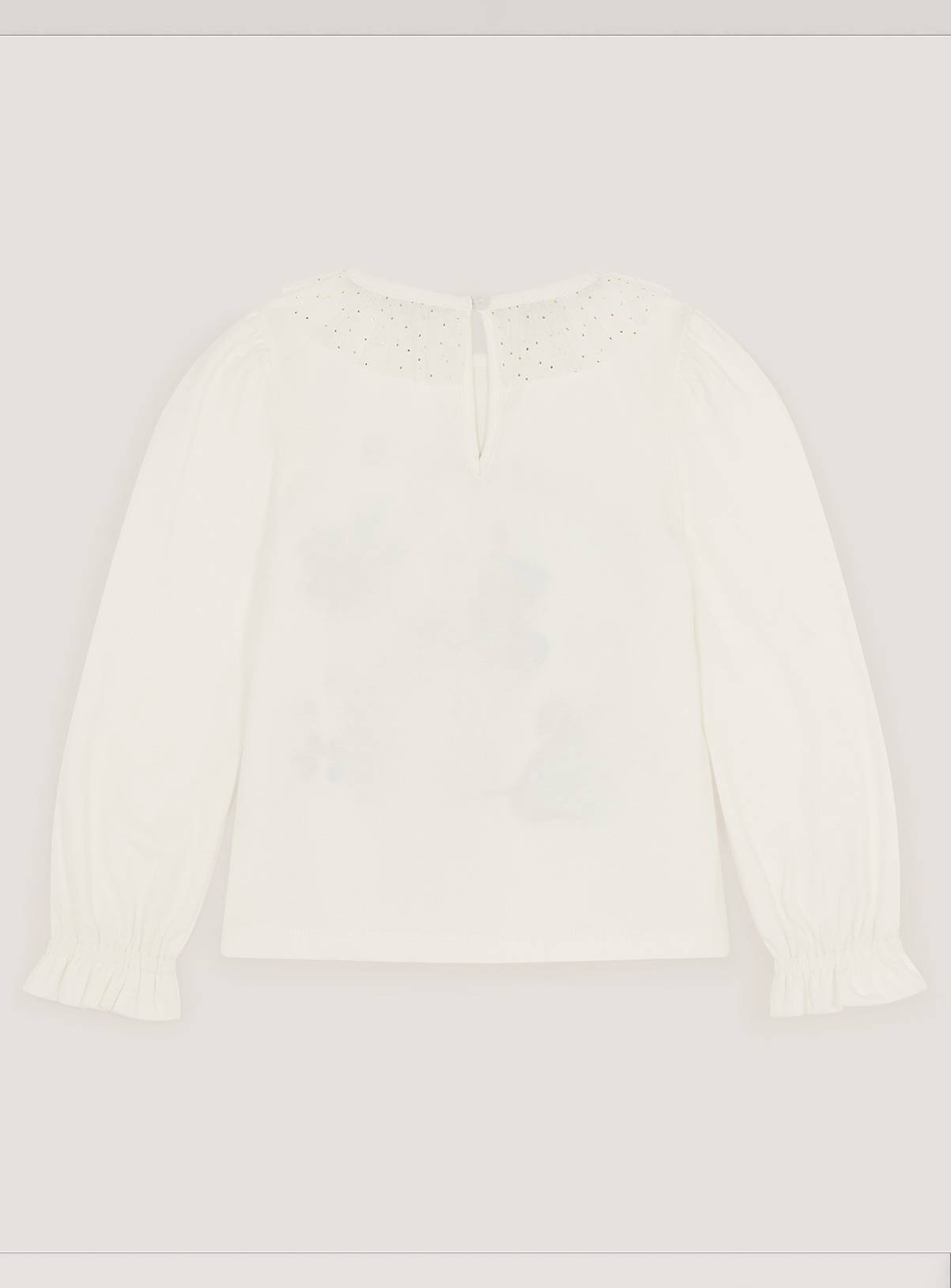 MONSOON Embellished Christmas Long Sleeve Top 3-4 Years - Image 2