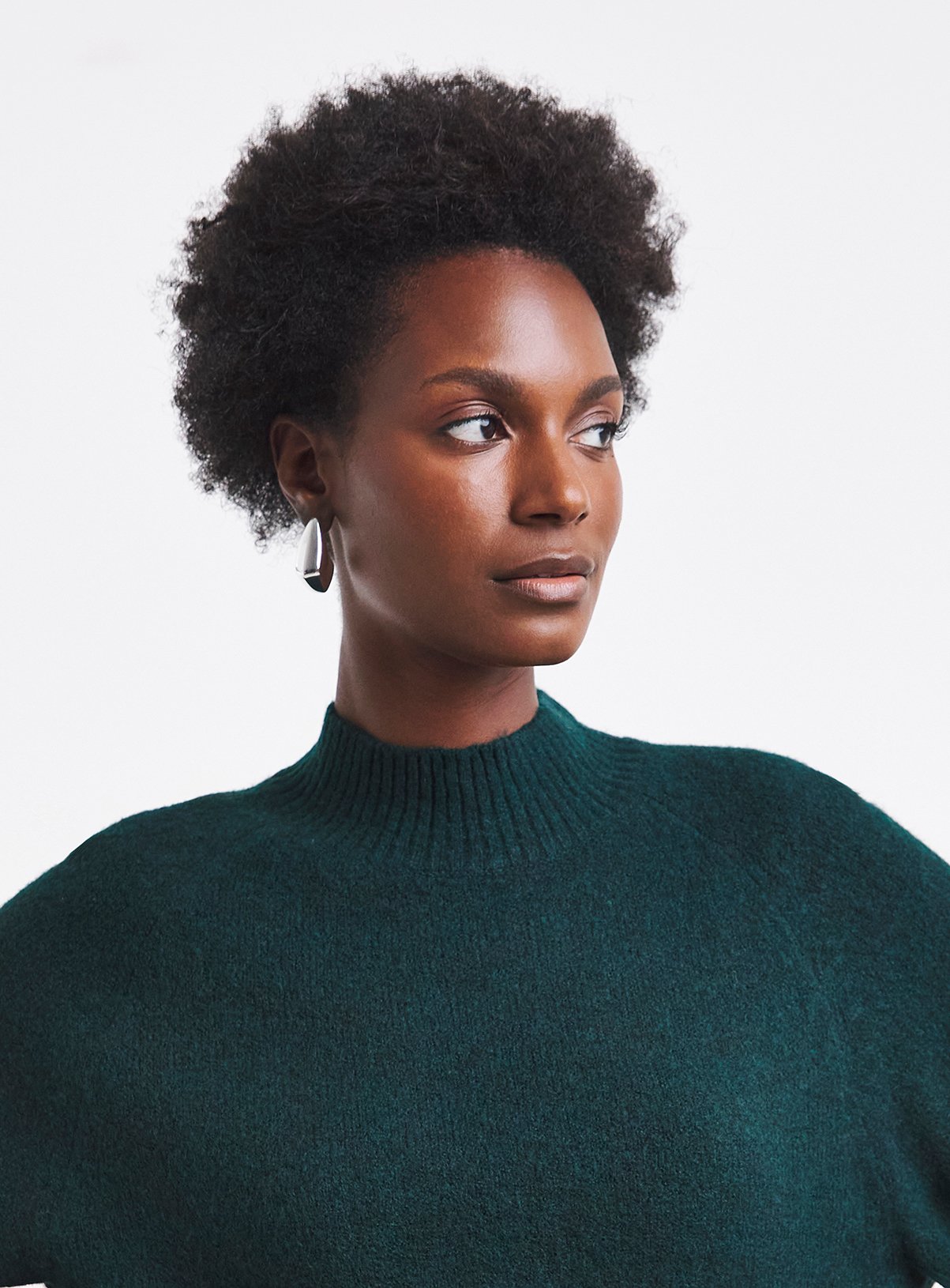 JD WILLIAMS Sponge Funnel Neck Batwing Jumper 28-30 - Image 4 thumbnail