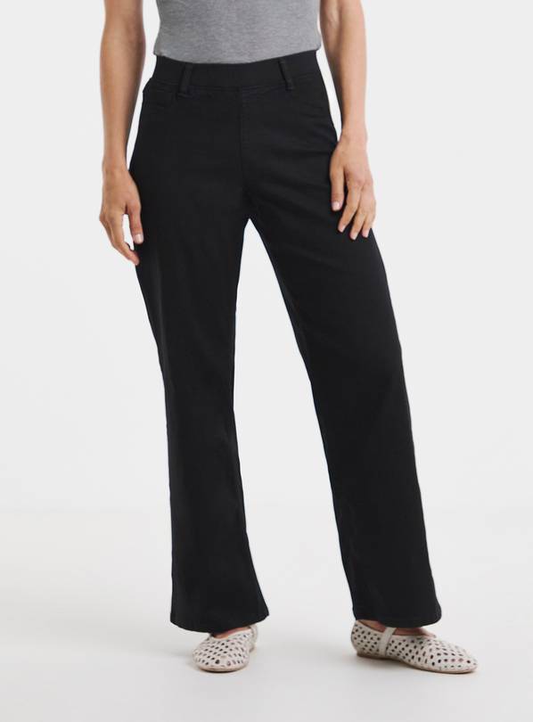 JD WILLIAMS Black Stretch Wide Leg Jeggings 8