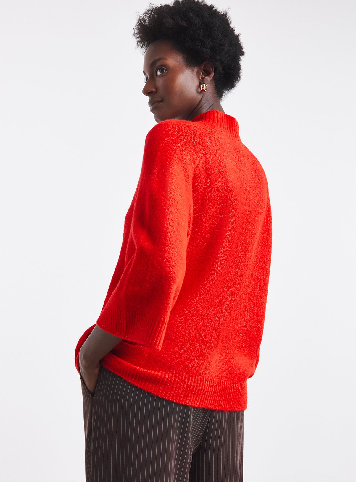 JD WILLIAMS Sponge Funnel Neck Batwing Jumper 28-30 - Image 2 thumbnail