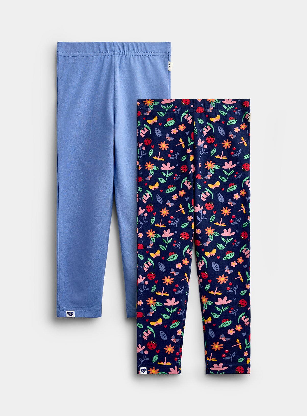 JOJO MAMAN BÉBÉ 2 Pack Bug Friends Leggings Navy Blue 18-24 months - Image 1 thumbnail