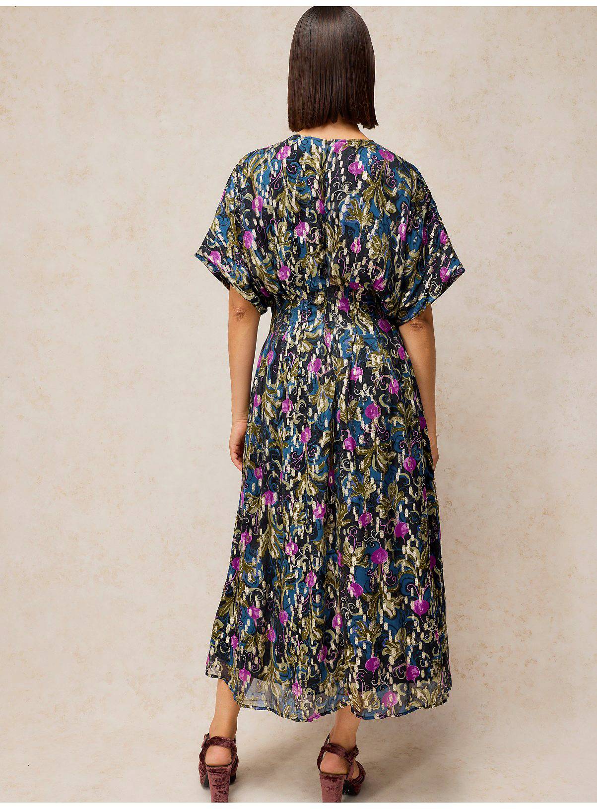 WHITE STUFF Katie Pleat Dress 18R - Image 2