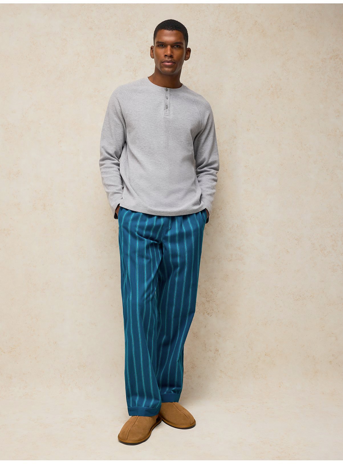 WHITE STUFF Wells Stripe Pyjama Bottoms L - Image 4 thumbnail