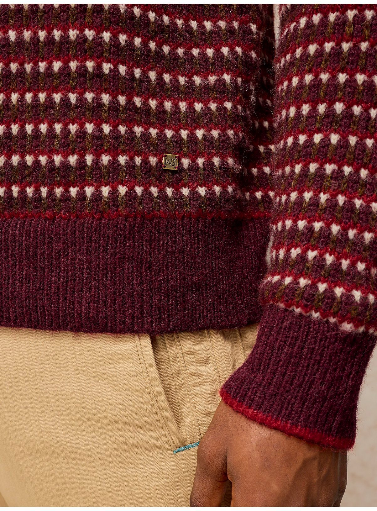 WHITE STUFF Hamilton Stripe Crew Jumper XS - Image 5 thumbnail