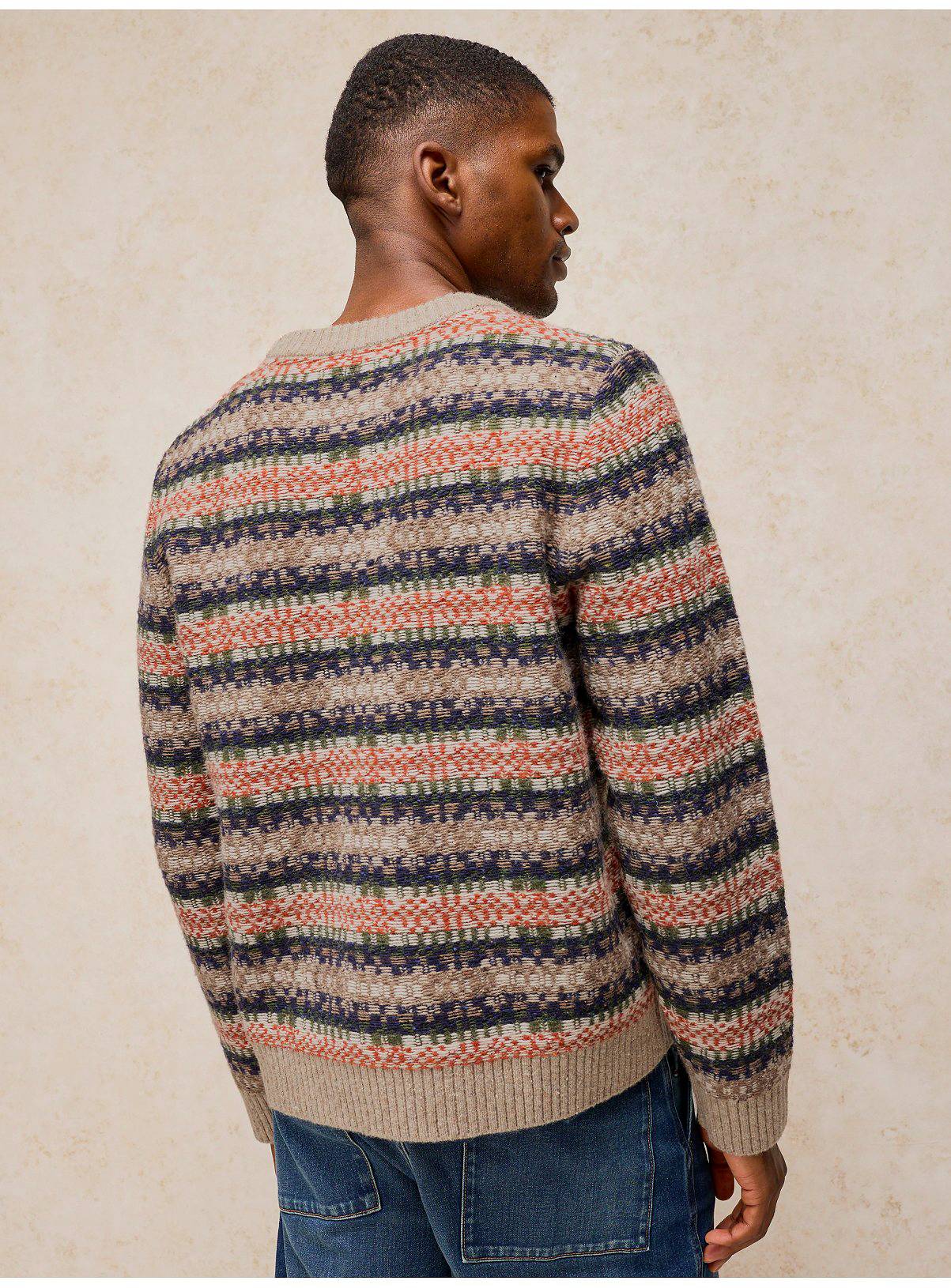 WHITE STUFF Beardsen Fairisle Crew Jumper L - Image 3