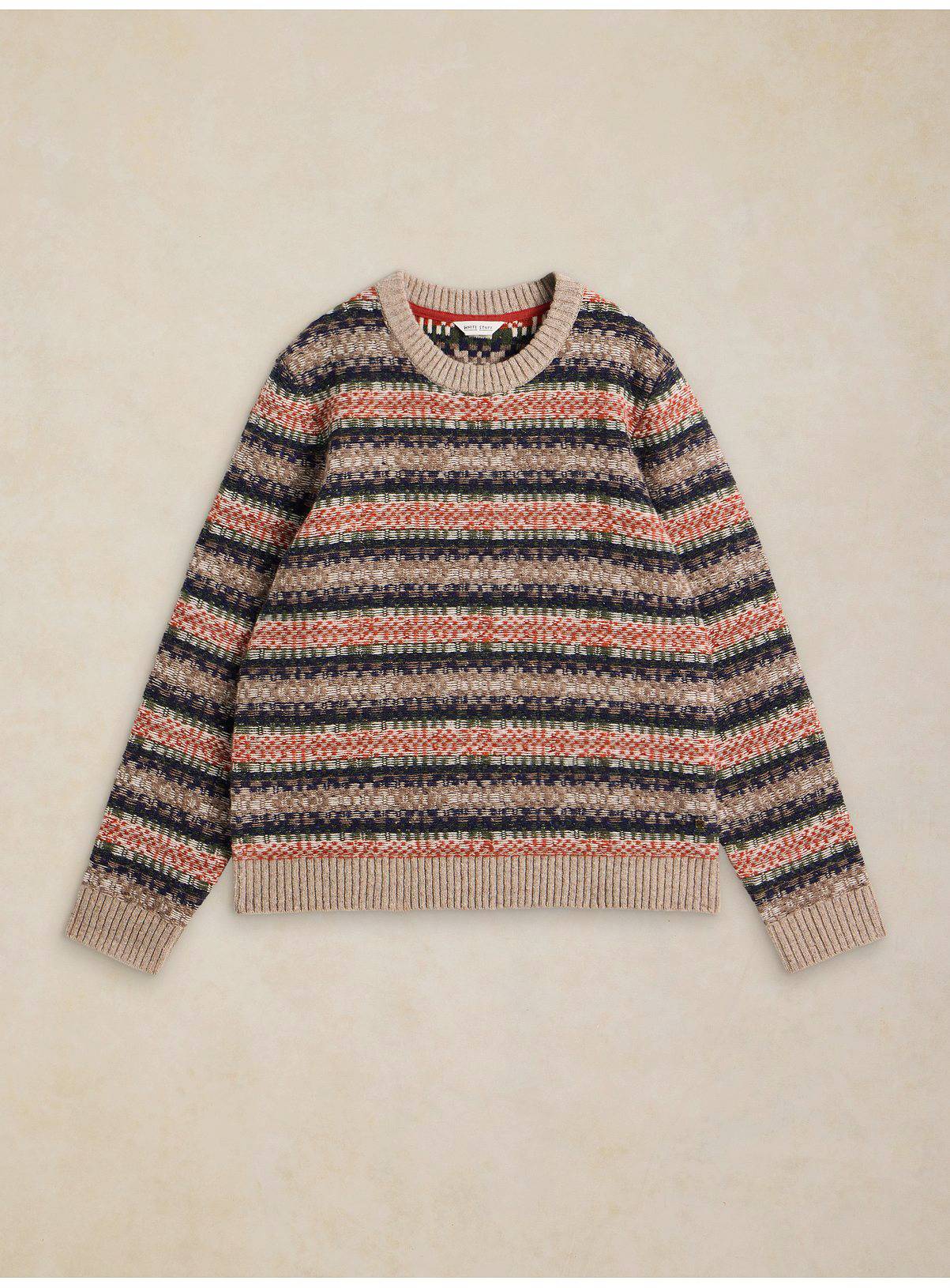 WHITE STUFF Beardsen Fairisle Crew Jumper L - Image 5