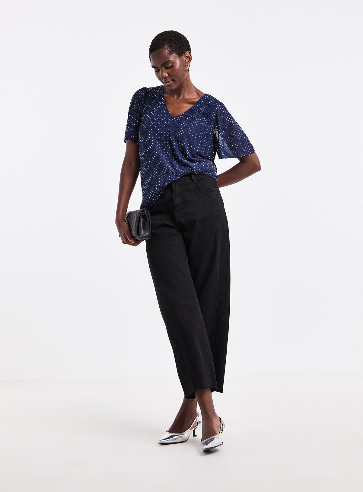 JD WILLIAMS Heat Seal Angel Sleeve Top 26 - Image 2 thumbnail