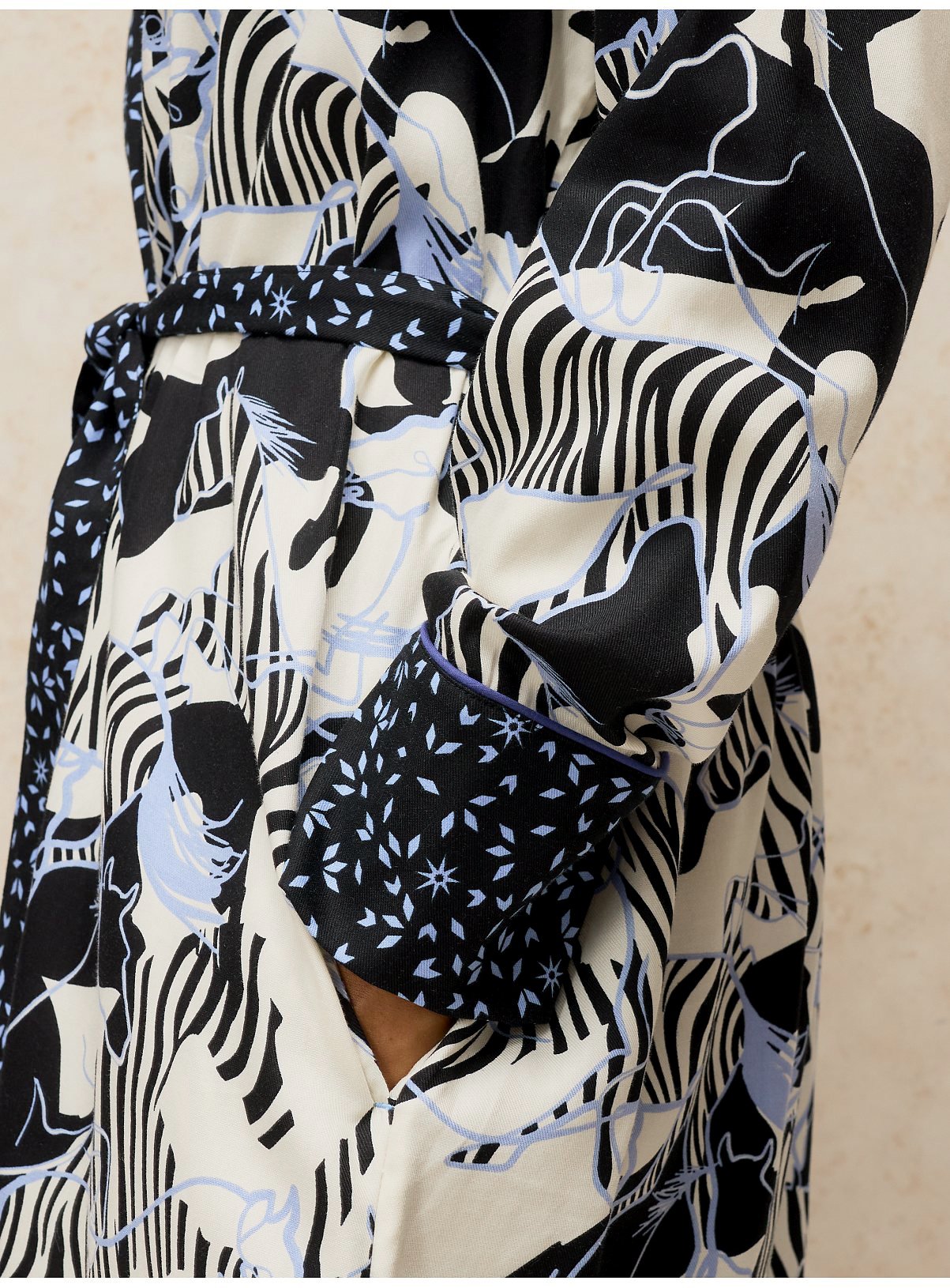 WHITE STUFF Nina Woven Dressing Gown XL - Image 2 thumbnail
