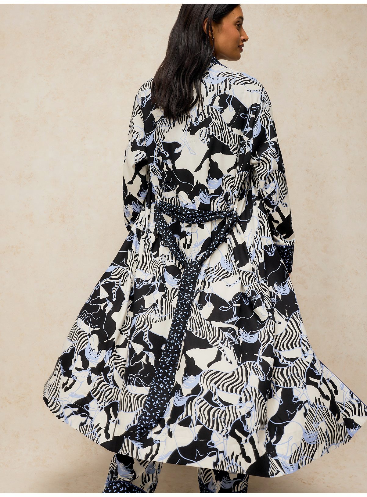 WHITE STUFF Nina Woven Dressing Gown XL - Image 3 thumbnail