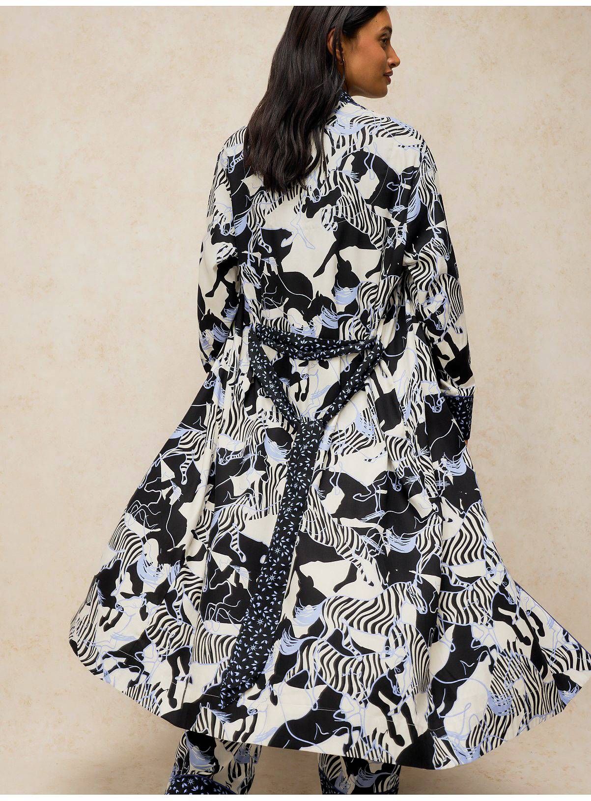WHITE STUFF Nina Woven Dressing Gown XL - Image 3