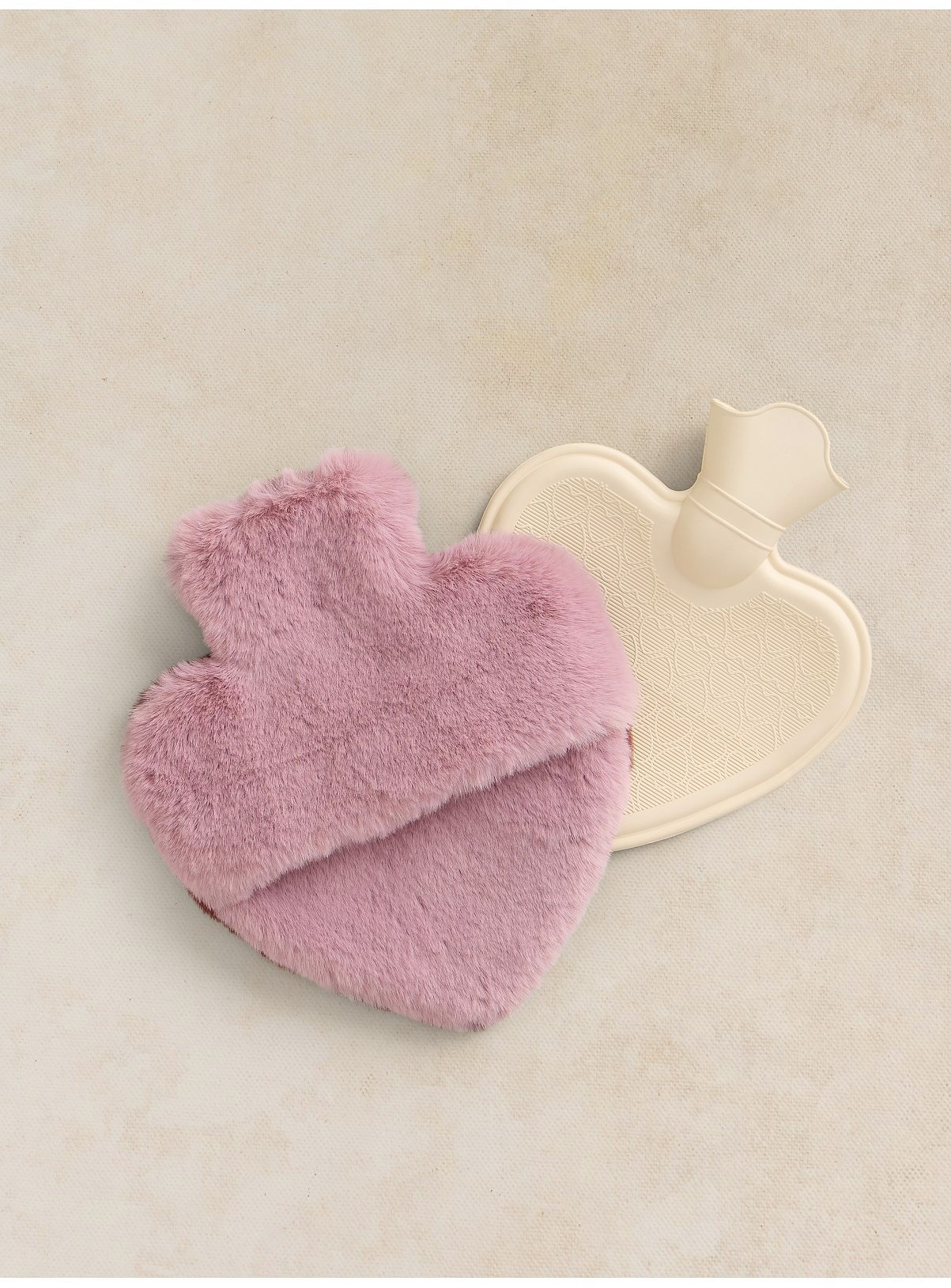 WHITE STUFF Heart Hot Water Bottle One Size - Image 2 thumbnail