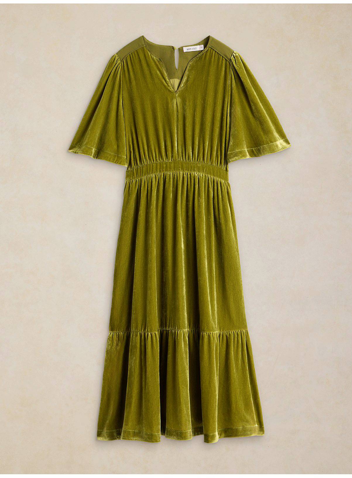 WHITE STUFF Nova Velvet Dress 10R - Image 5