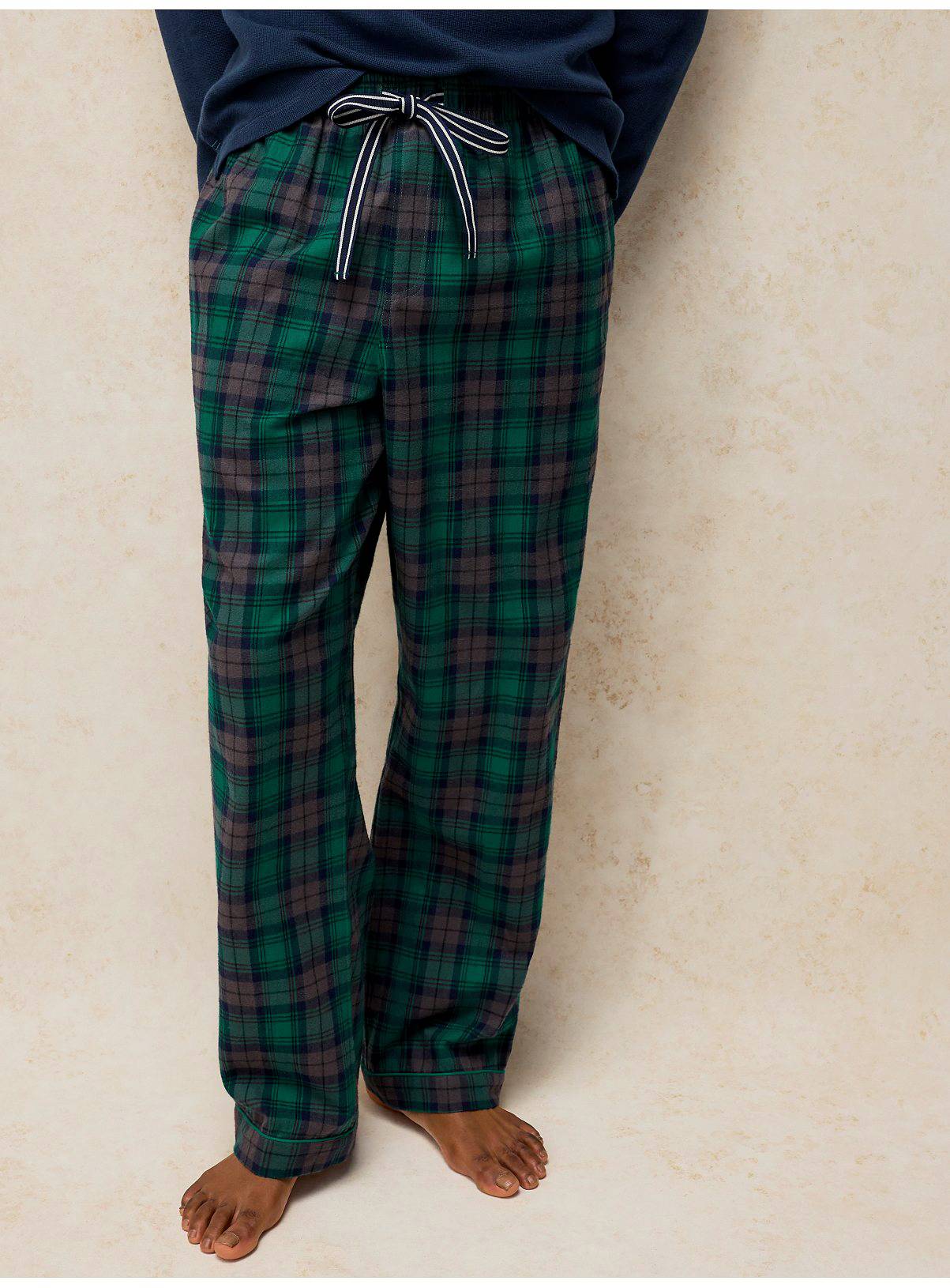 WHITE STUFF Wells Check Pyjama Bottoms XXL - Image 1