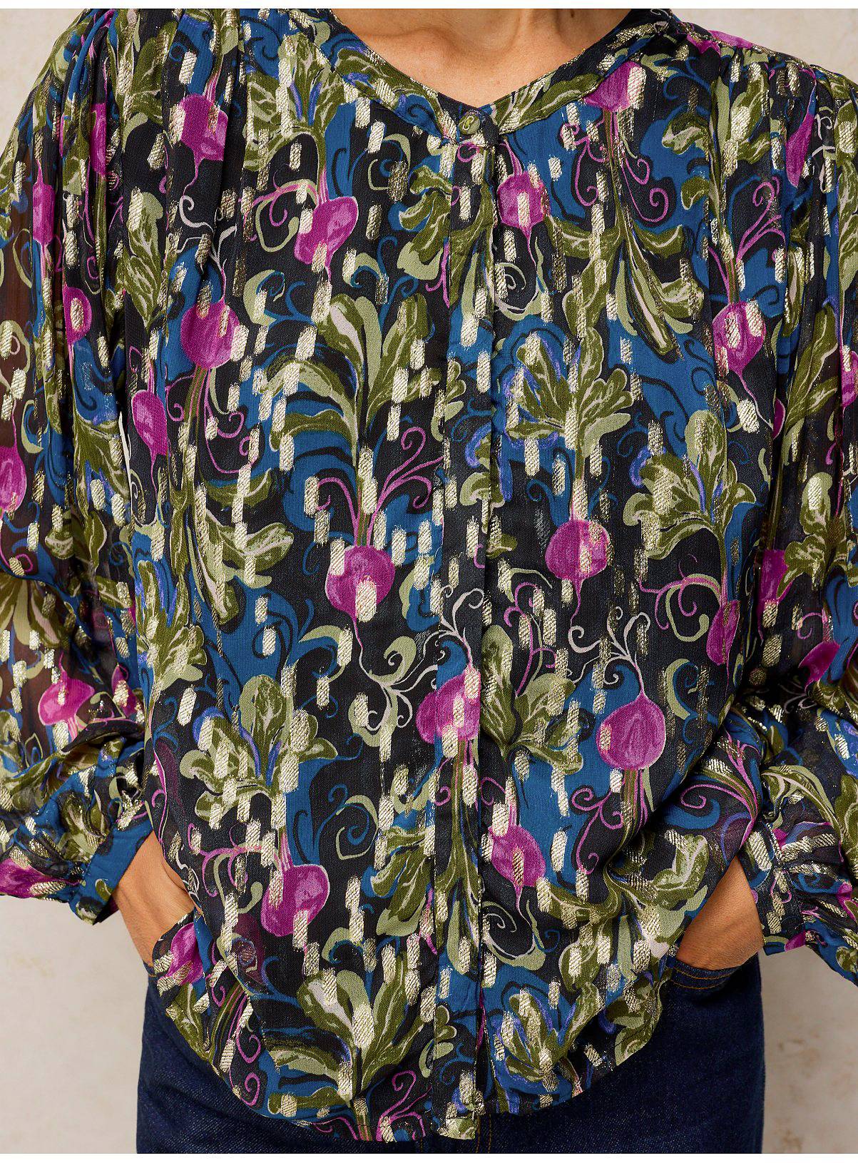 WHITE STUFF Lana Metallic Top 14 - Image 1