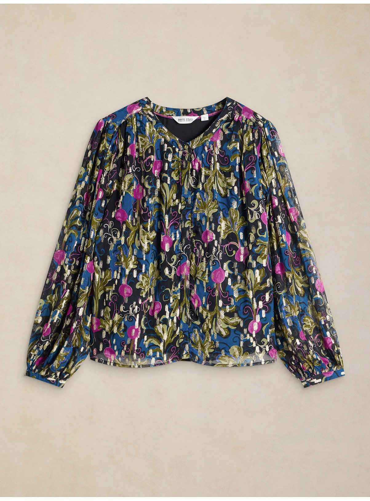 WHITE STUFF Lana Metallic Top 14 - Image 2 thumbnail
