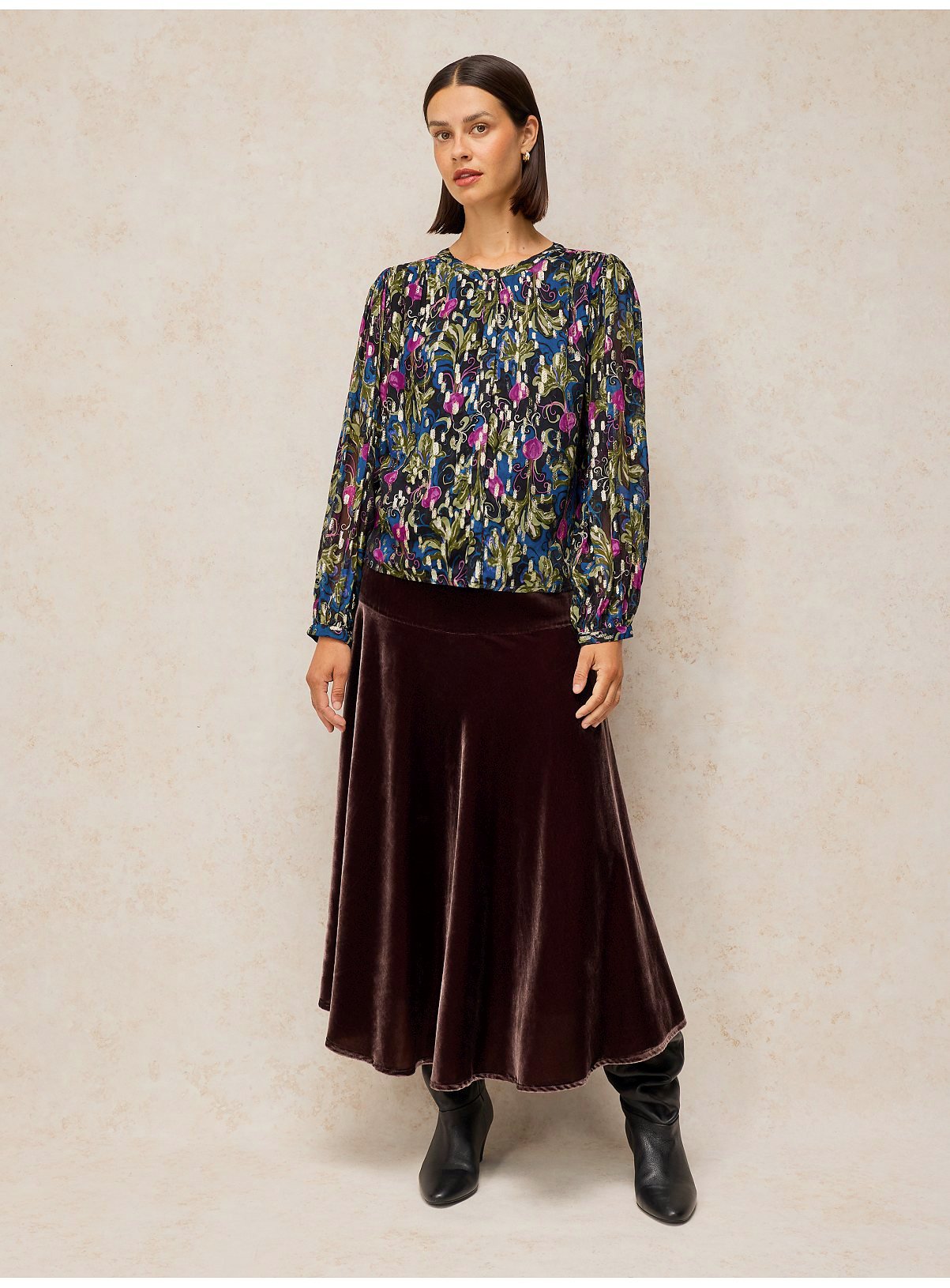 WHITE STUFF Lana Metallic Top 14 - Image 5 thumbnail
