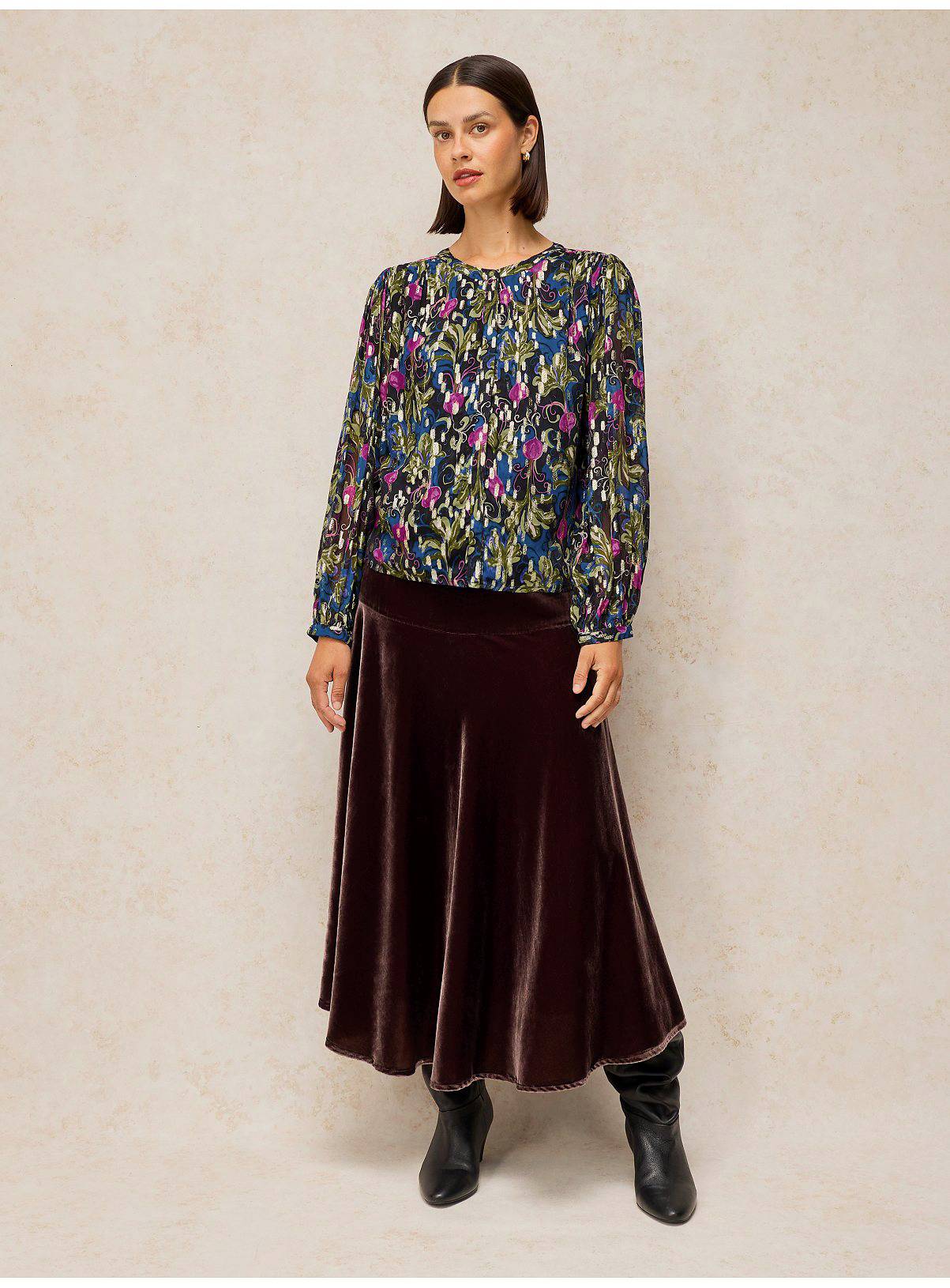 WHITE STUFF Lana Metallic Top 14 - Image 5