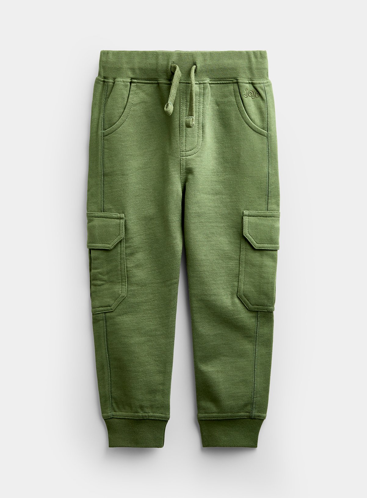 JOJO MAMAN BÉBÉ 2 Pack Cargo Joggers Khaki 18-24 months - Image 3 thumbnail