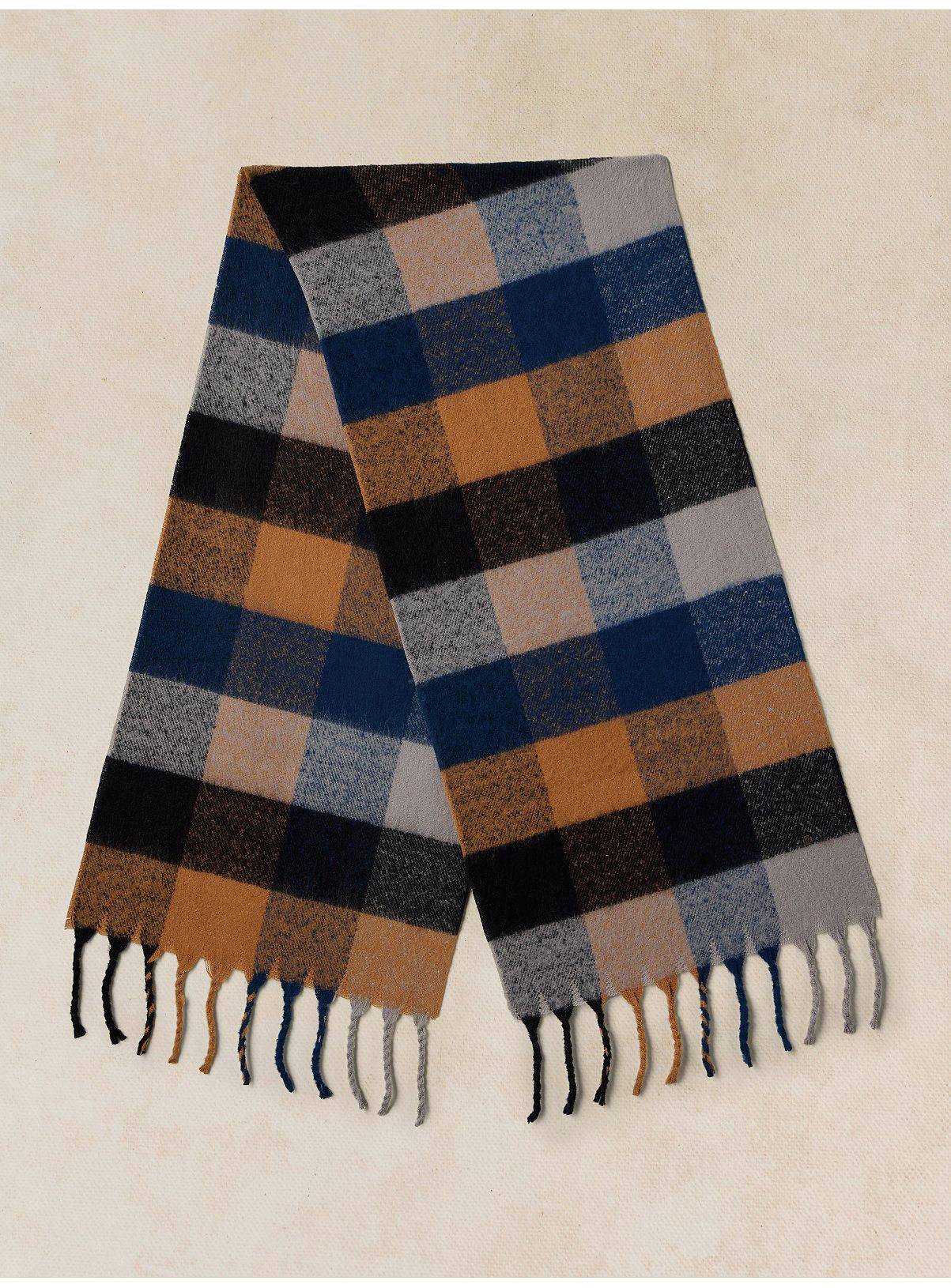 WHITE STUFF Samuel Brushed Check Scarf One Size - Image 2