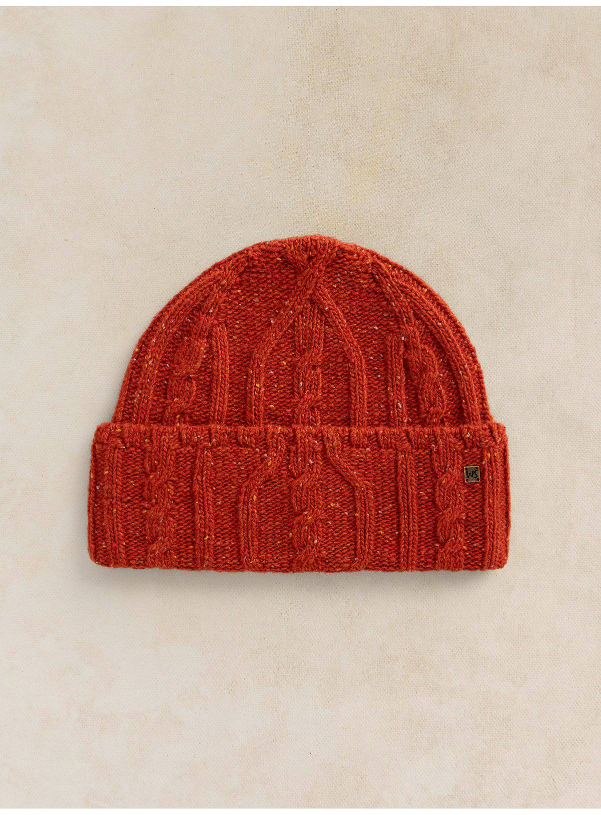 WHITE STUFF Nep Cable Fisherman Beanie One Size - Image 1