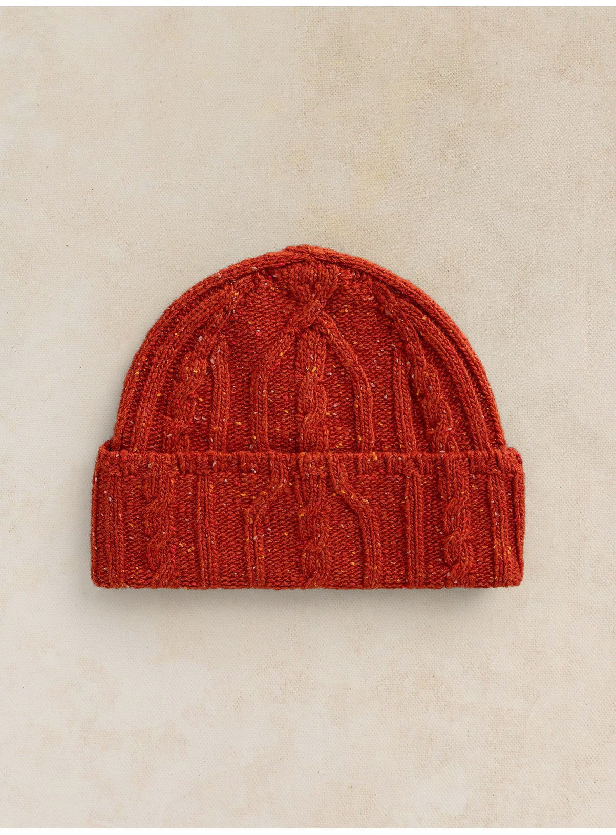 WHITE STUFF Nep Cable Fisherman Beanie One Size - Image 2 thumbnail