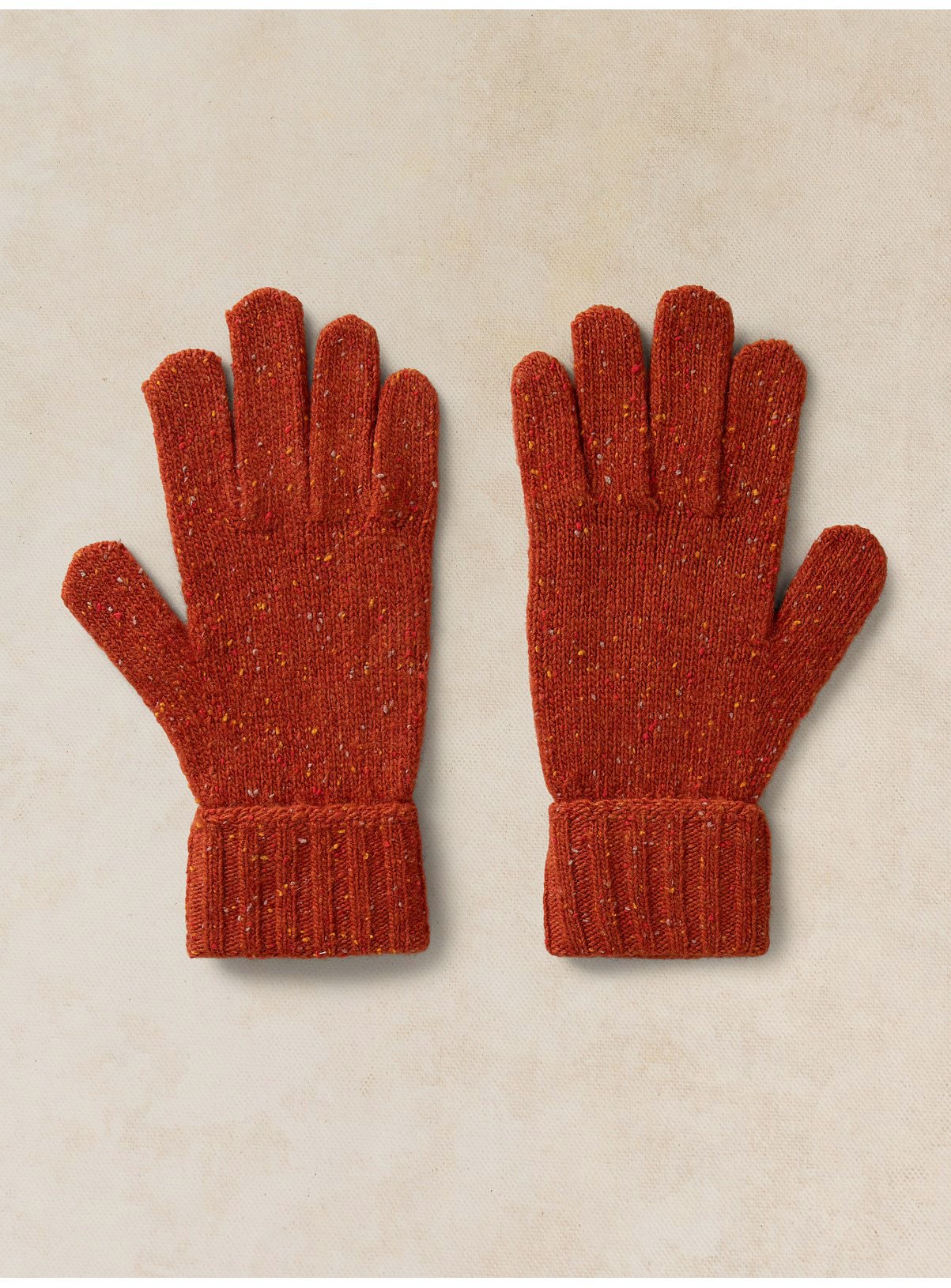 WHITE STUFF Nep Cable Gloves One Size - Image 2 thumbnail