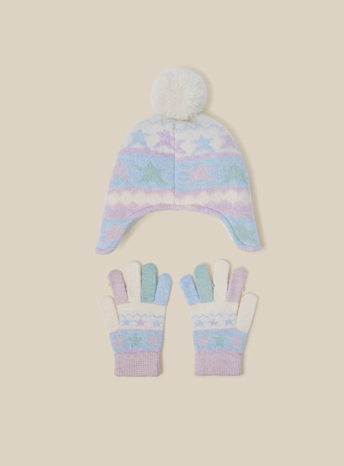 MONSOON Frozen Friends Trapper Hat & Gloves Set S/M - Image 2
