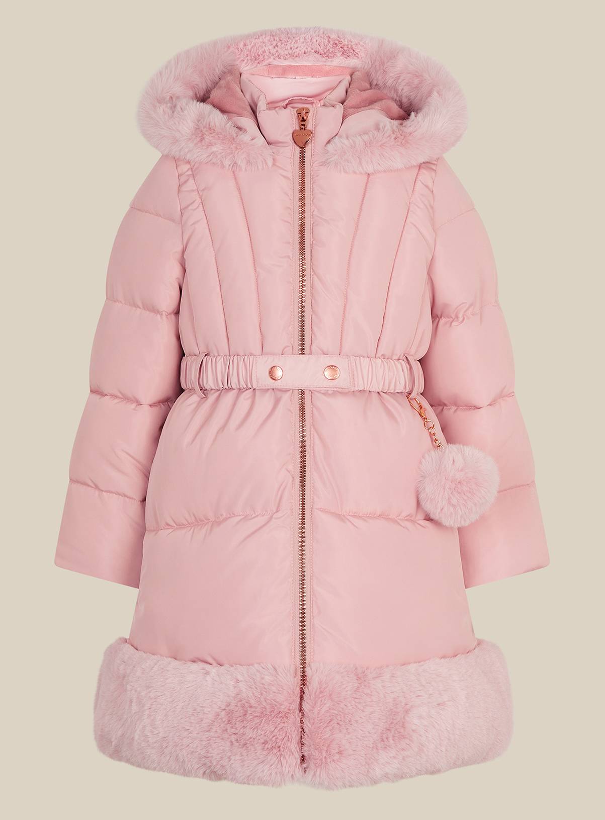 MONSOON Faux Fur Padded Coat 9-10 years - Image 1