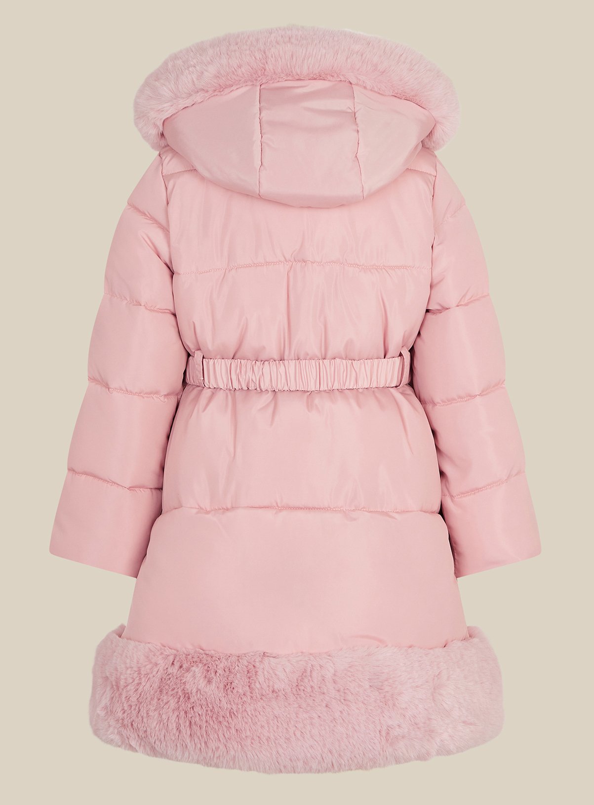 MONSOON Faux Fur Padded Coat 9-10 years - Image 2 thumbnail