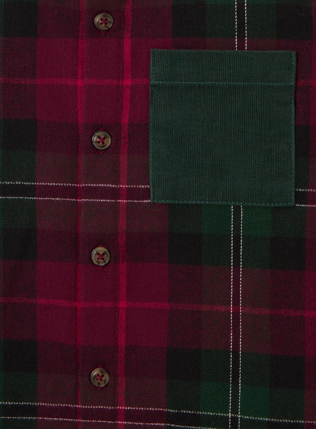 MONSOON Check Print Cotton Christmas Shirt 3-4 Years - Image 3 thumbnail
