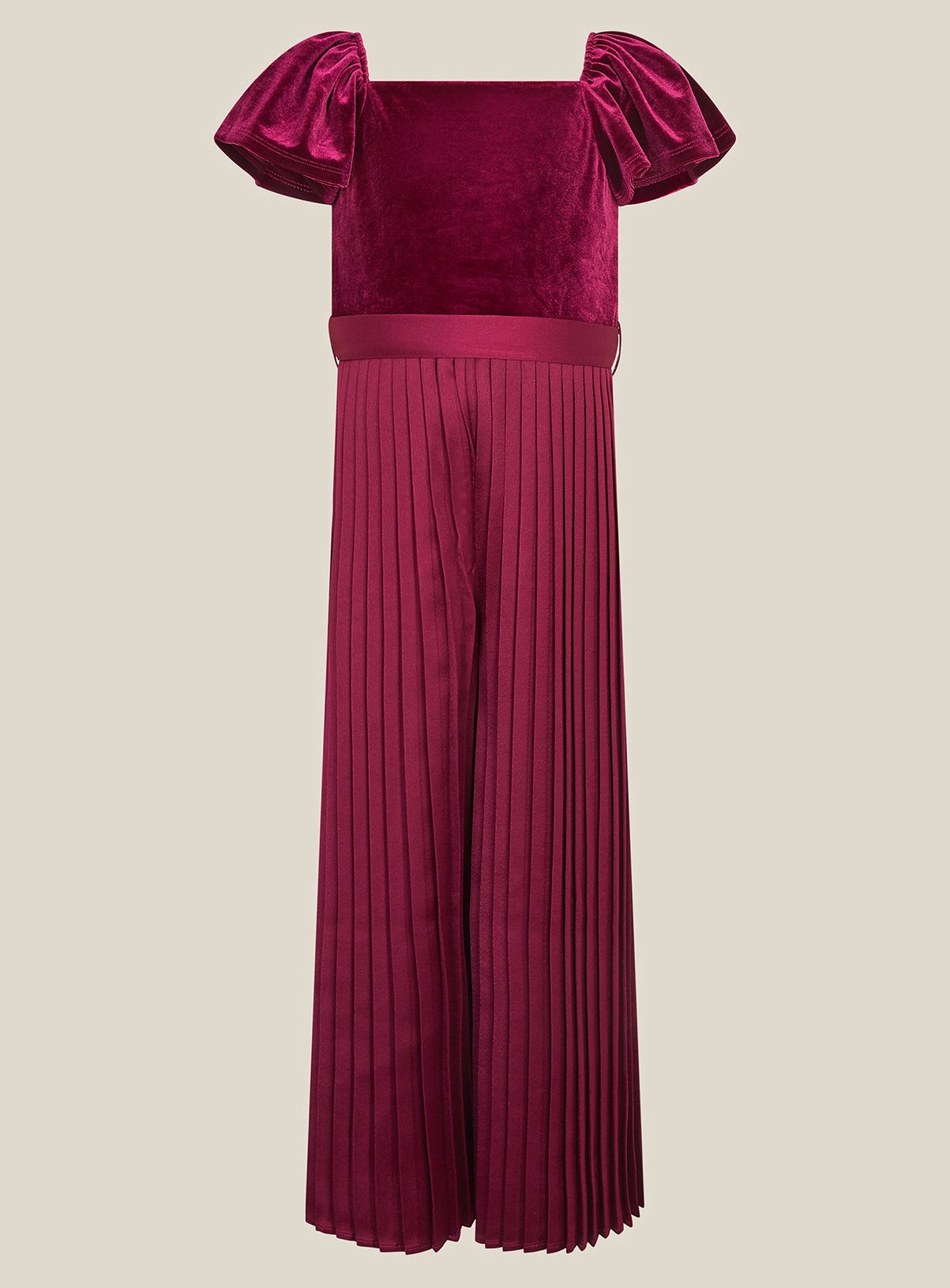 MONSOON Quinn Velvet Pleated Jumpsuit 8 years - Image 1 thumbnail