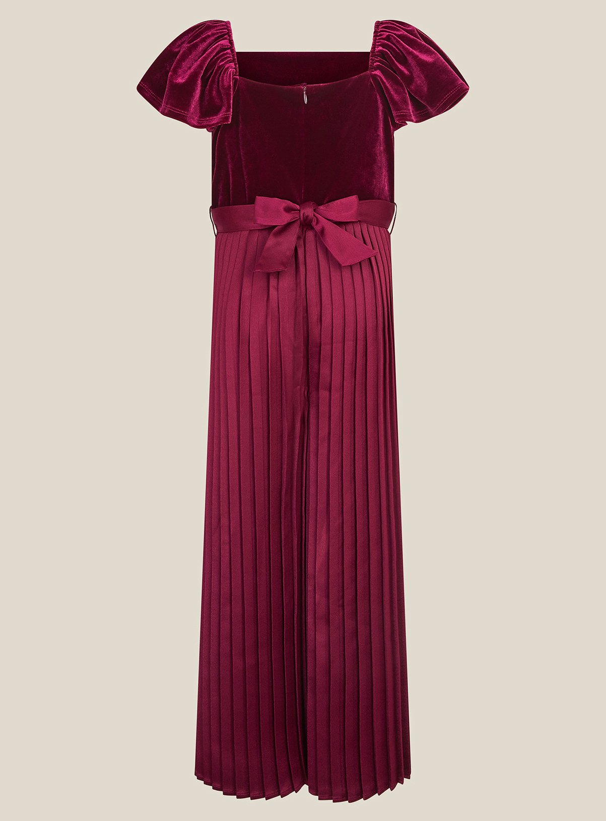 MONSOON Quinn Velvet Pleated Jumpsuit 8 years - Image 2 thumbnail