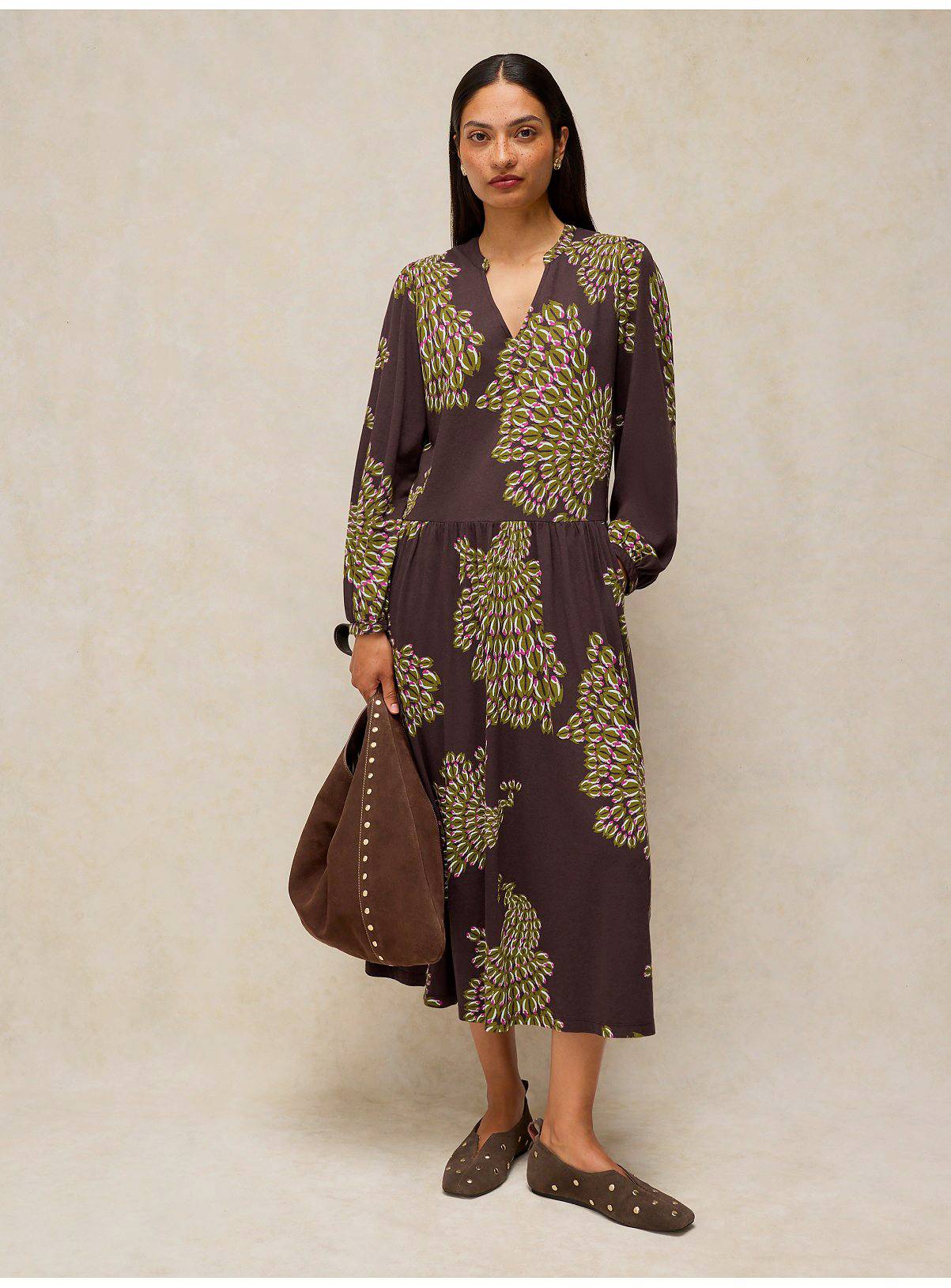 WHITE STUFF Leah Jersey Dress 16R - Image 1