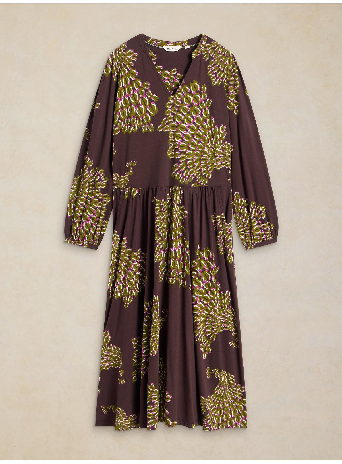WHITE STUFF Leah Jersey Dress 16R - Image 2 thumbnail