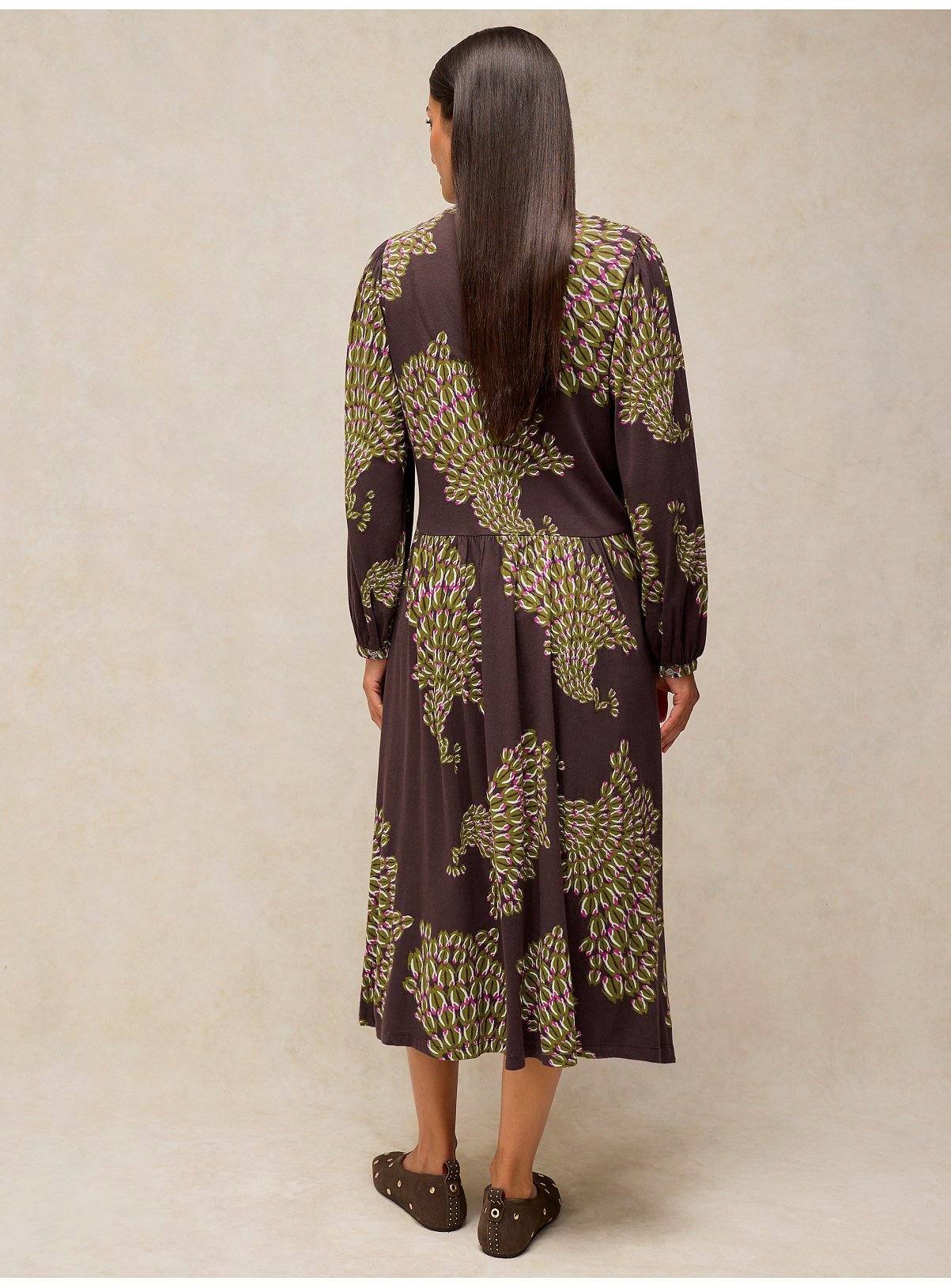 WHITE STUFF Leah Jersey Dress 16R - Image 3 thumbnail