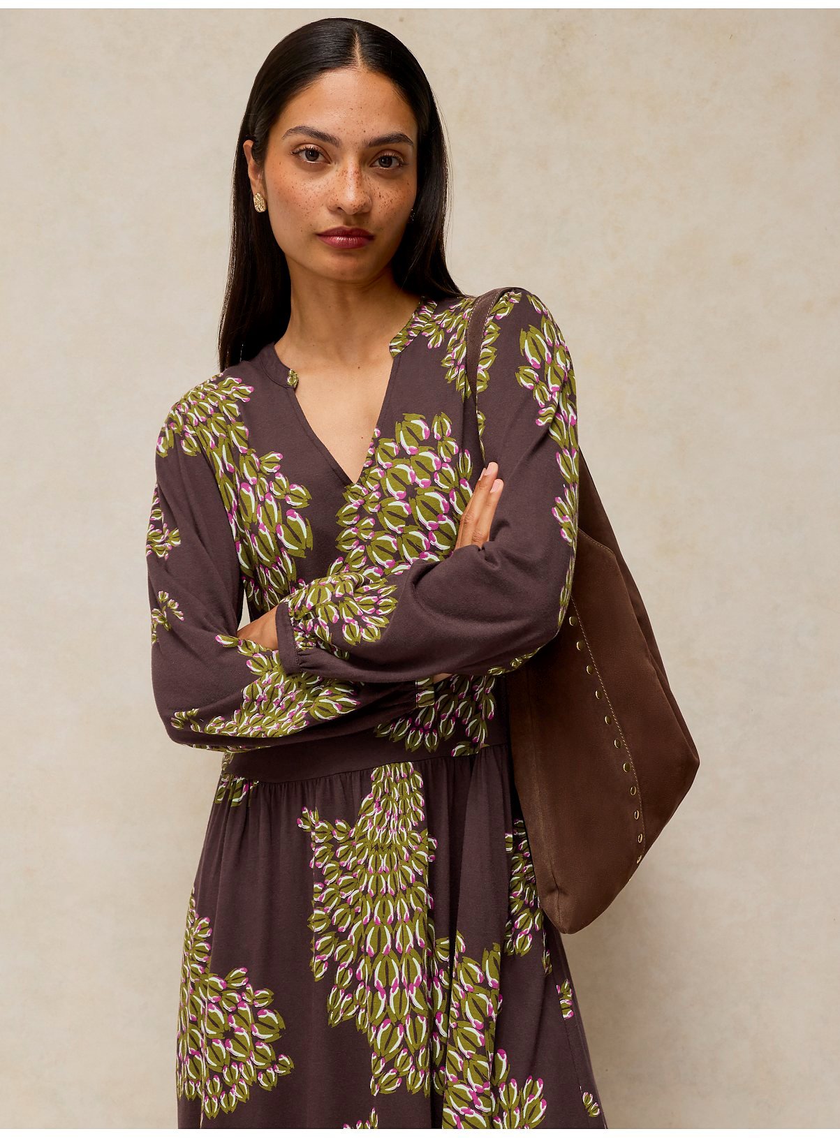 WHITE STUFF Leah Jersey Dress 16R - Image 5 thumbnail