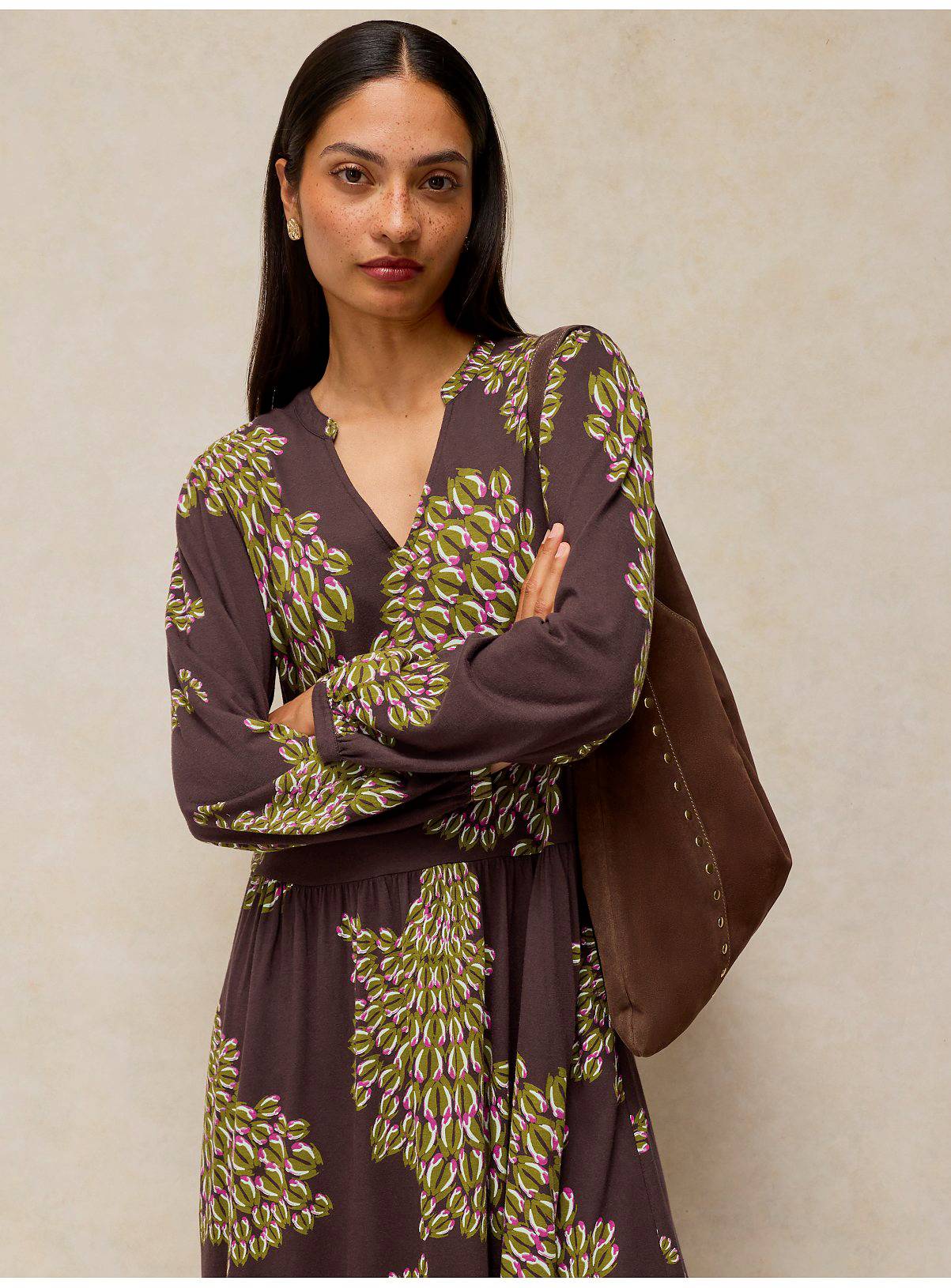 WHITE STUFF Leah Jersey Dress 16R - Image 5