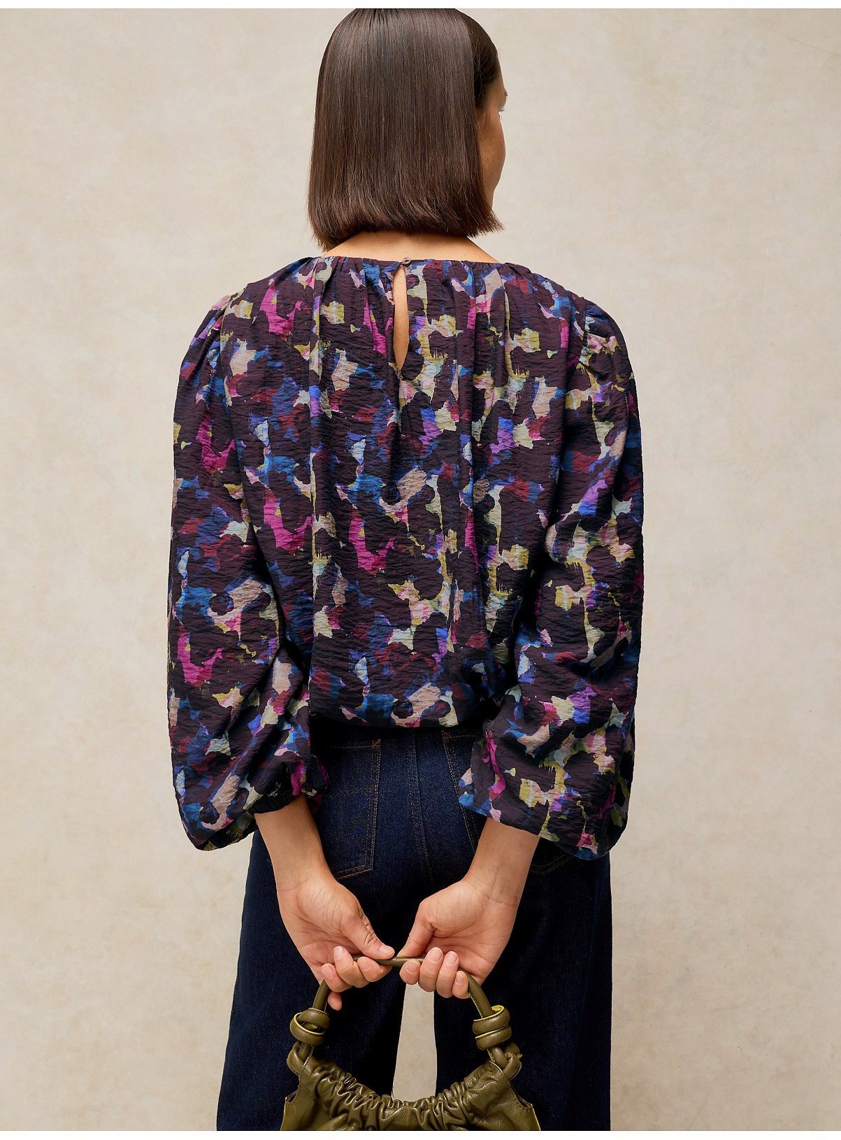 WHITE STUFF Lyra Bubble Hem Top 24 - Image 3 thumbnail
