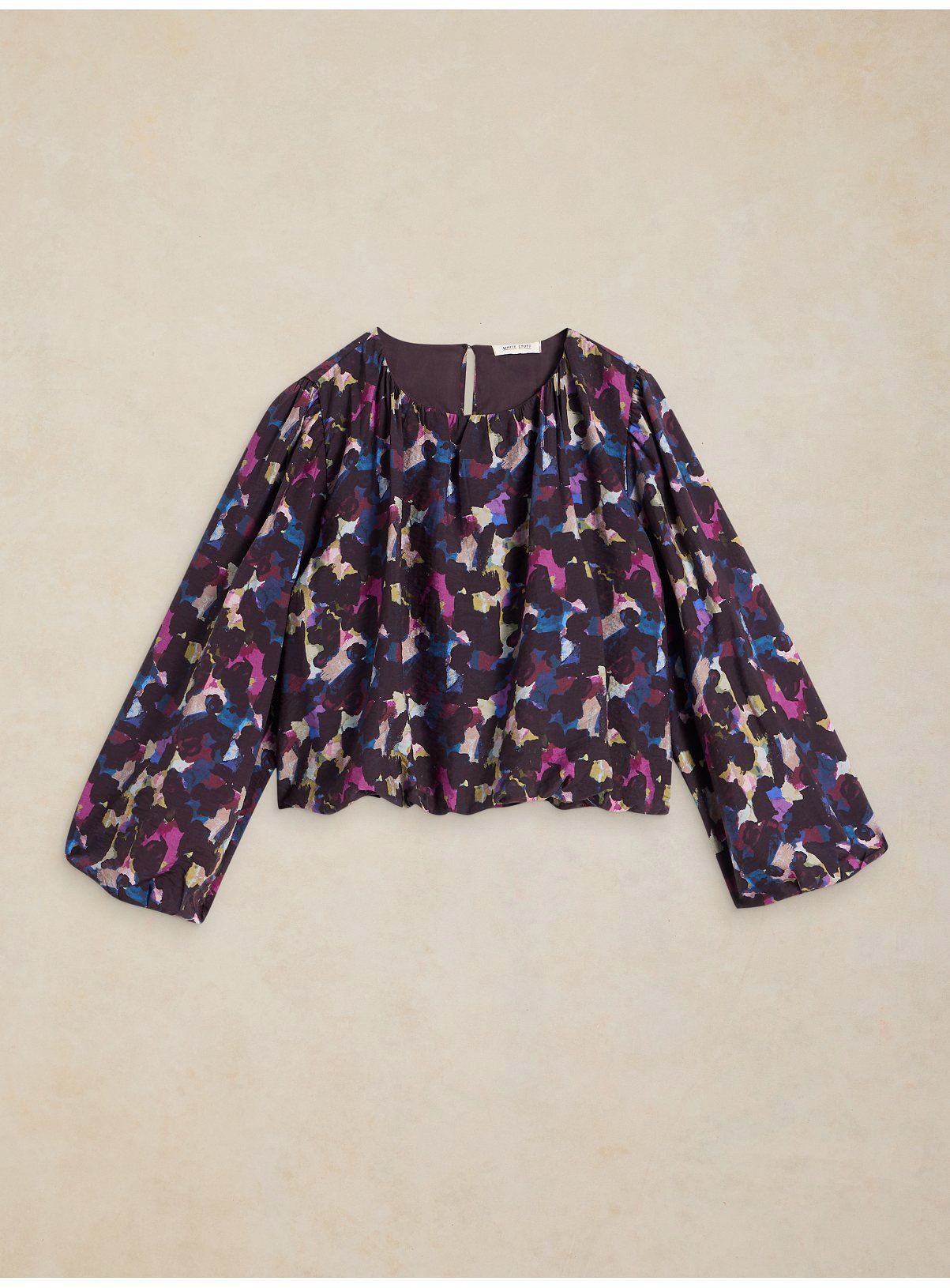 WHITE STUFF Lyra Bubble Hem Top 24 - Image 4 thumbnail