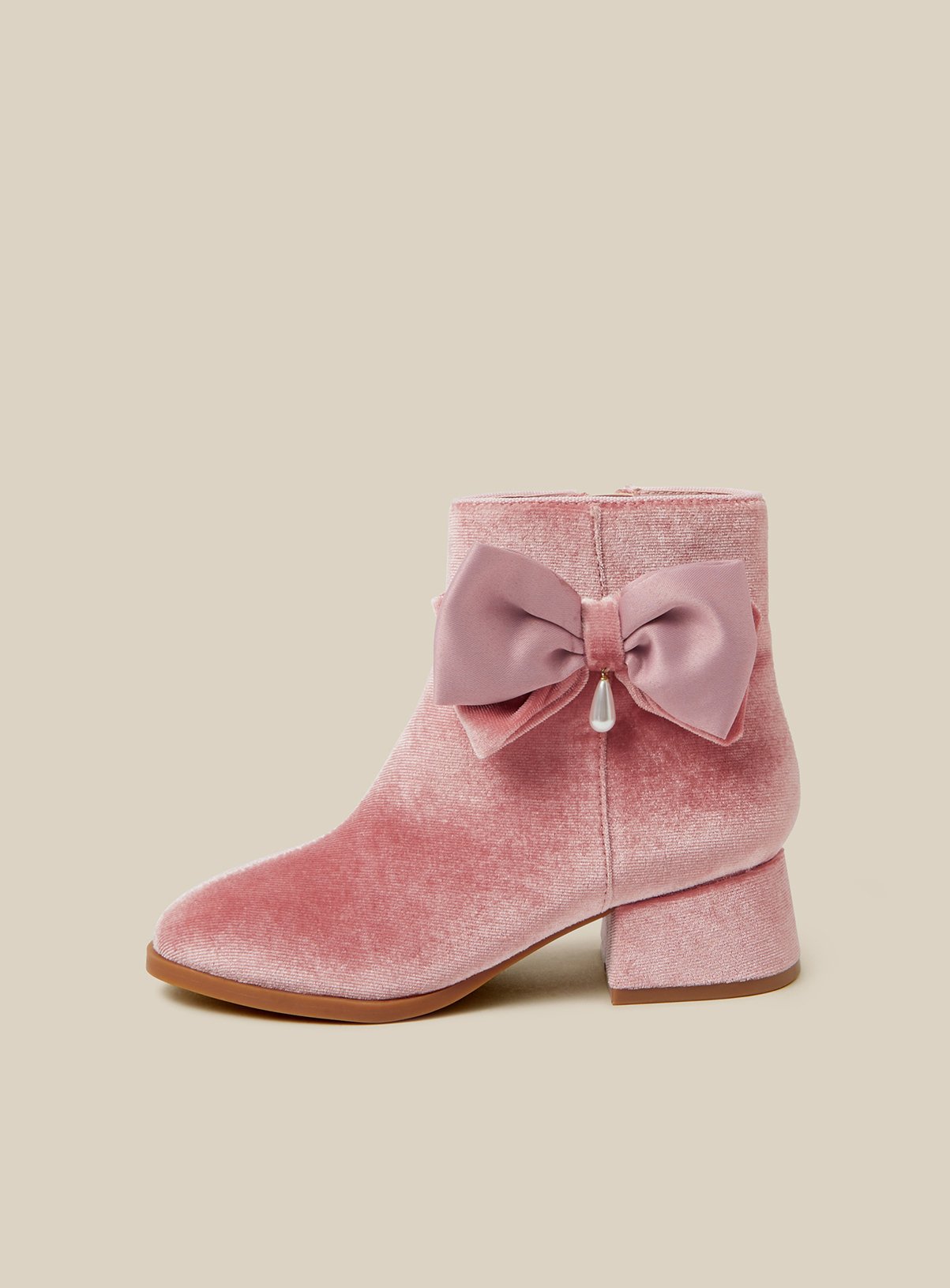 MONSOON Velvet Heeled Boots 11 - Image 2 thumbnail