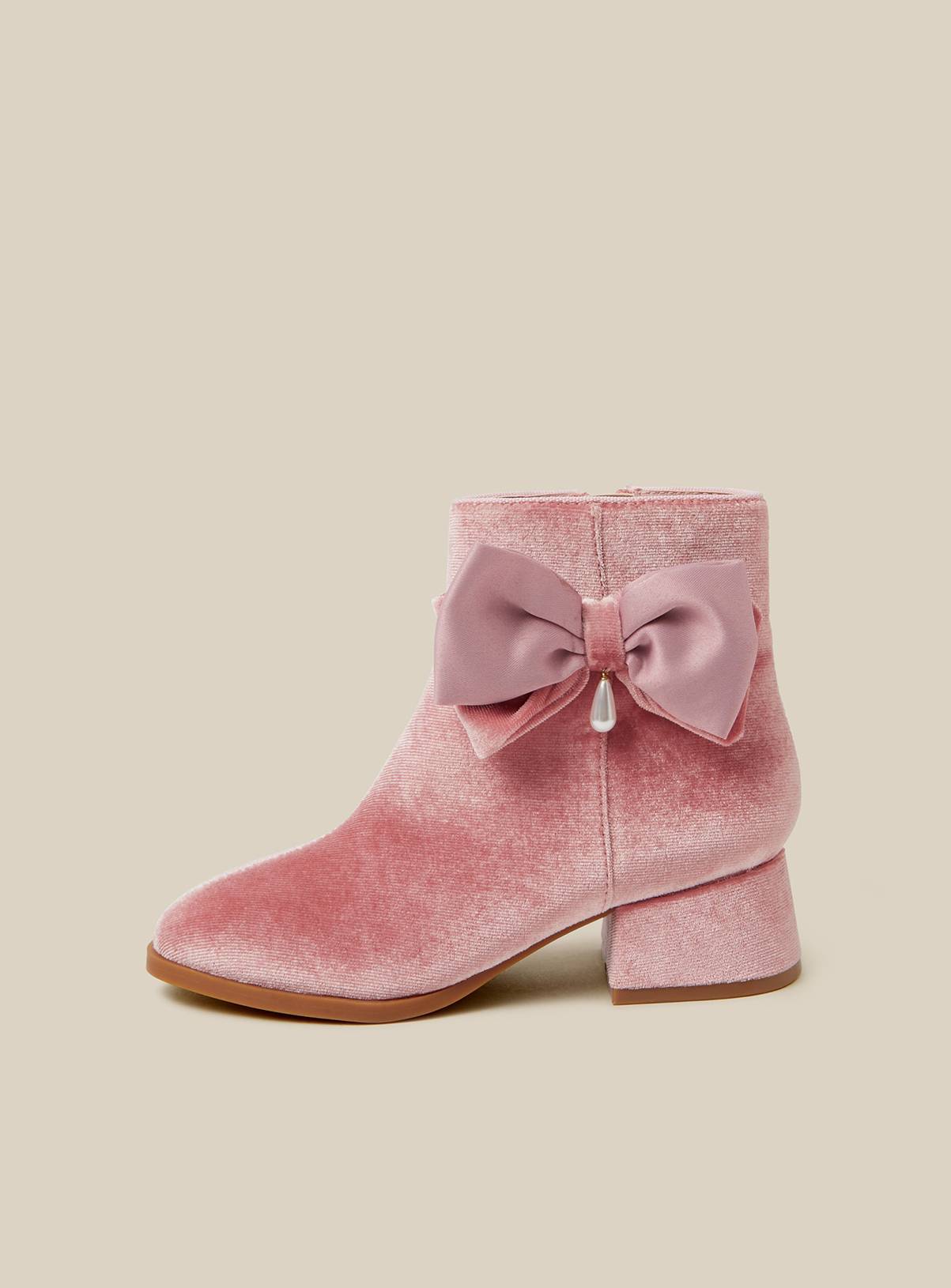 MONSOON Velvet Heeled Boots 11 - Image 2