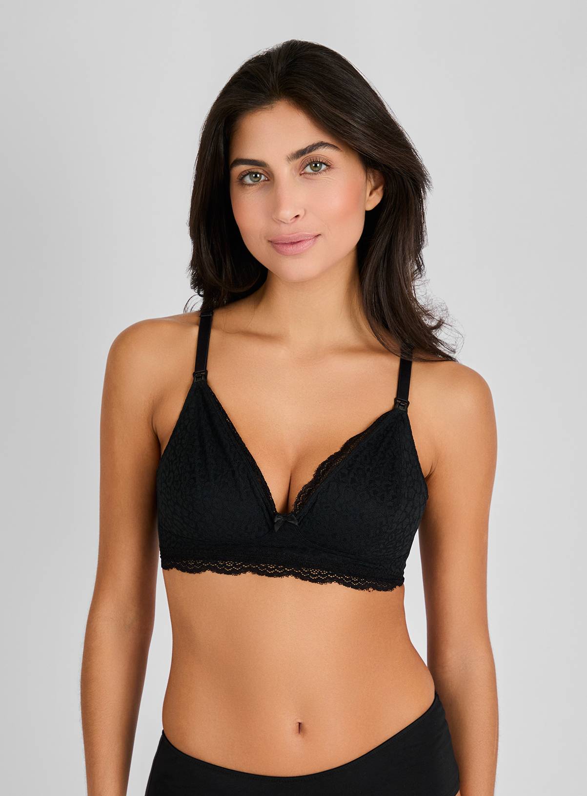 JOJO MAMAN BÉBÉ 2 Pack Maternity & Nursing Lace Bra L - Image 1