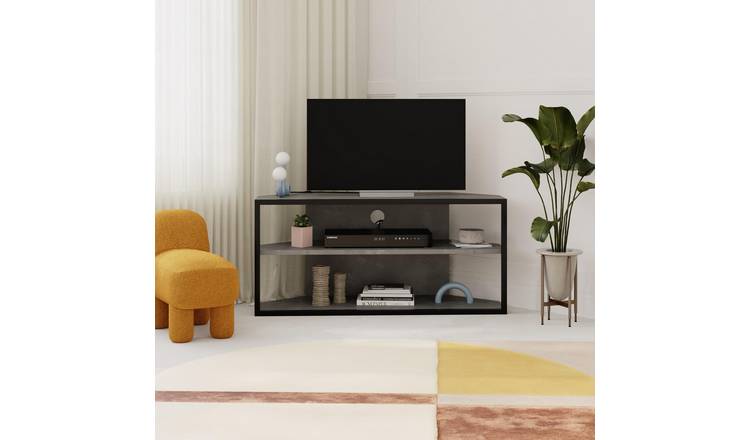 Decortie Echo Corner Particleboard TV Unit - Grey